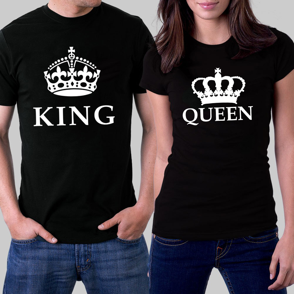 Тениски за влюбени - King &amp; Queen