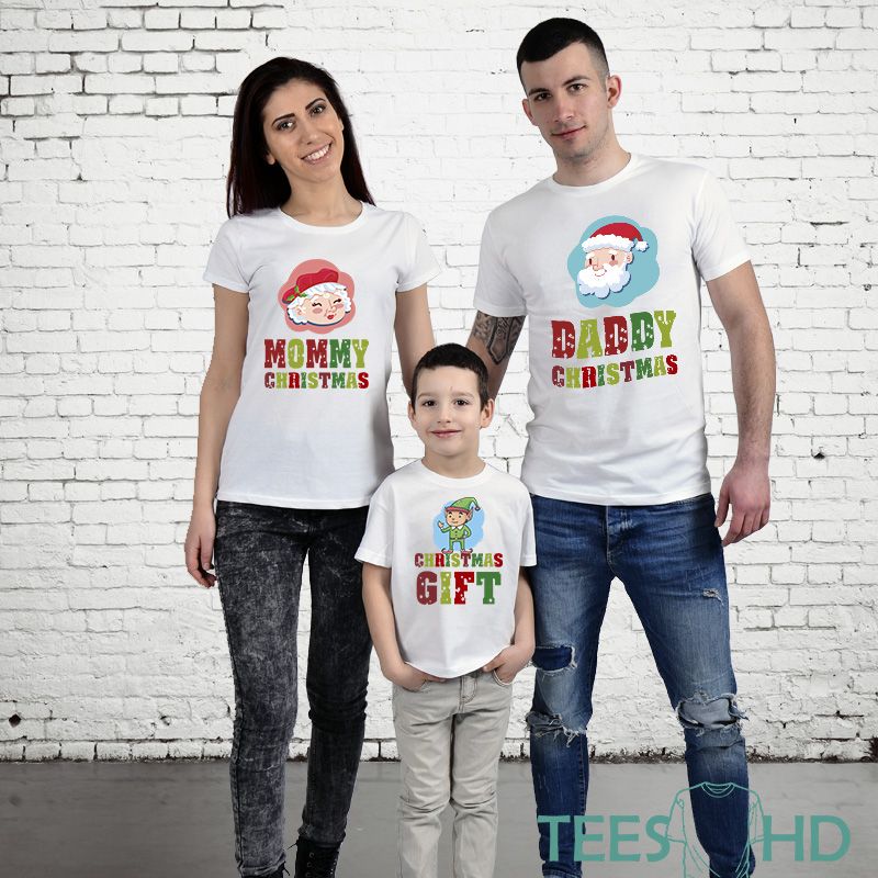 Комплект тениски - Mommy, Daddy and Christmas Gift 2