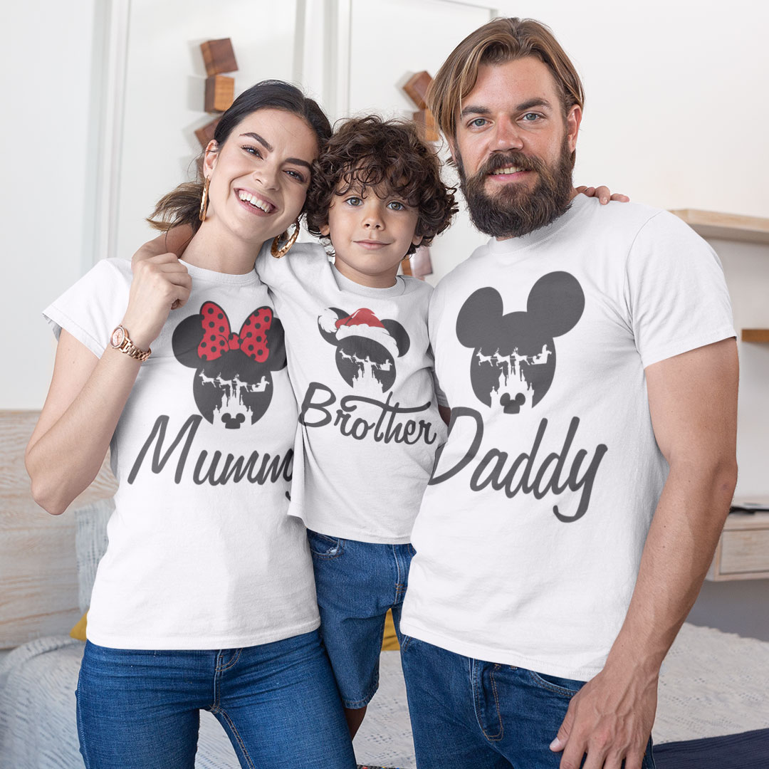 Комплект тениски - Mommy, Daddy and Brother Christmas