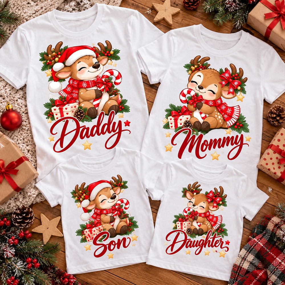 Комплект тениски - Mommy, Daddy, Son and Doughter 2022