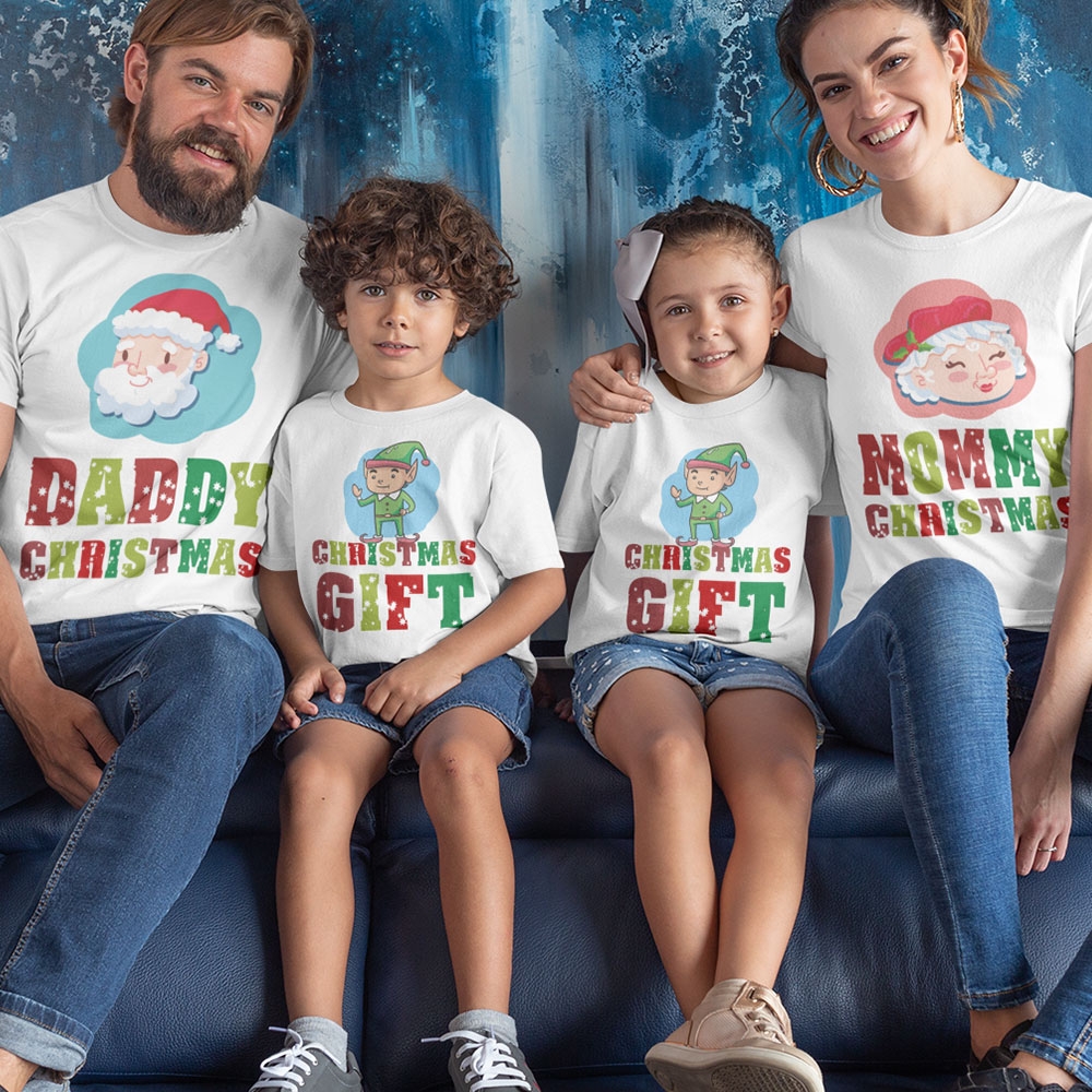 Комплект тениски - Mommy, Daddy and Christmas gift 3