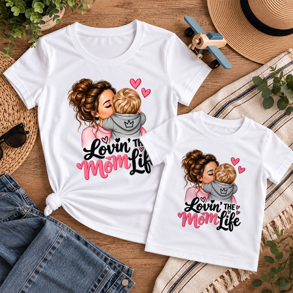 Комплект тениски - Lovin the mom life