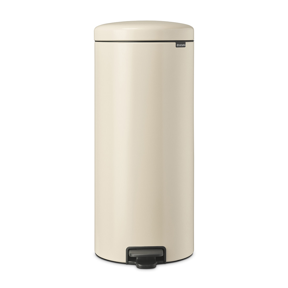 Кош за боклук с педал Brabantia NewIcon 1005539, 30 л, Леко затваряне, Противоплъзгаща основа, Бежов