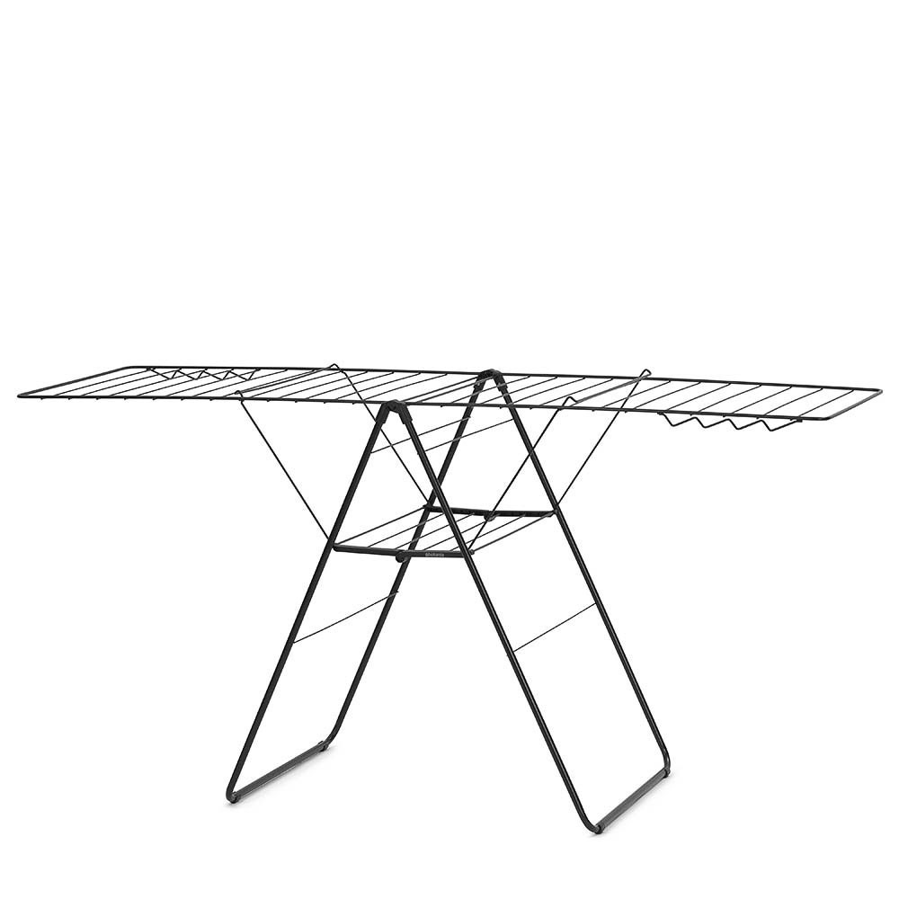 Сушилник за дрехи Brabantia Hangon 1004168, 25 м, 8 закачалки, Регулируем, Заключване за деца, Черен