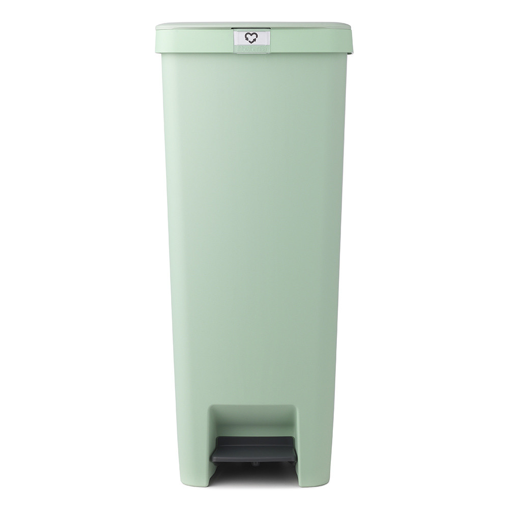 Кош за боклук с педал Brabantia StepUp 1005558, 40 л, Екологични материали, Голям отвор, Светлозелен