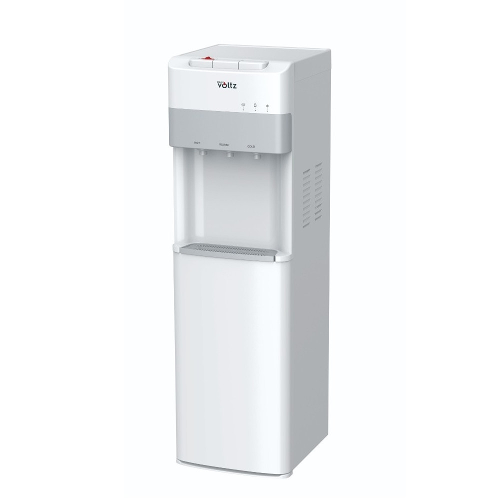 Диспенсър за вода с долно зареждане Oliver Voltz OV51449E, 500W/85W, 10-90 C, Компресорен, Топла вода 5л/час, Студена вода 2л/час, Бял