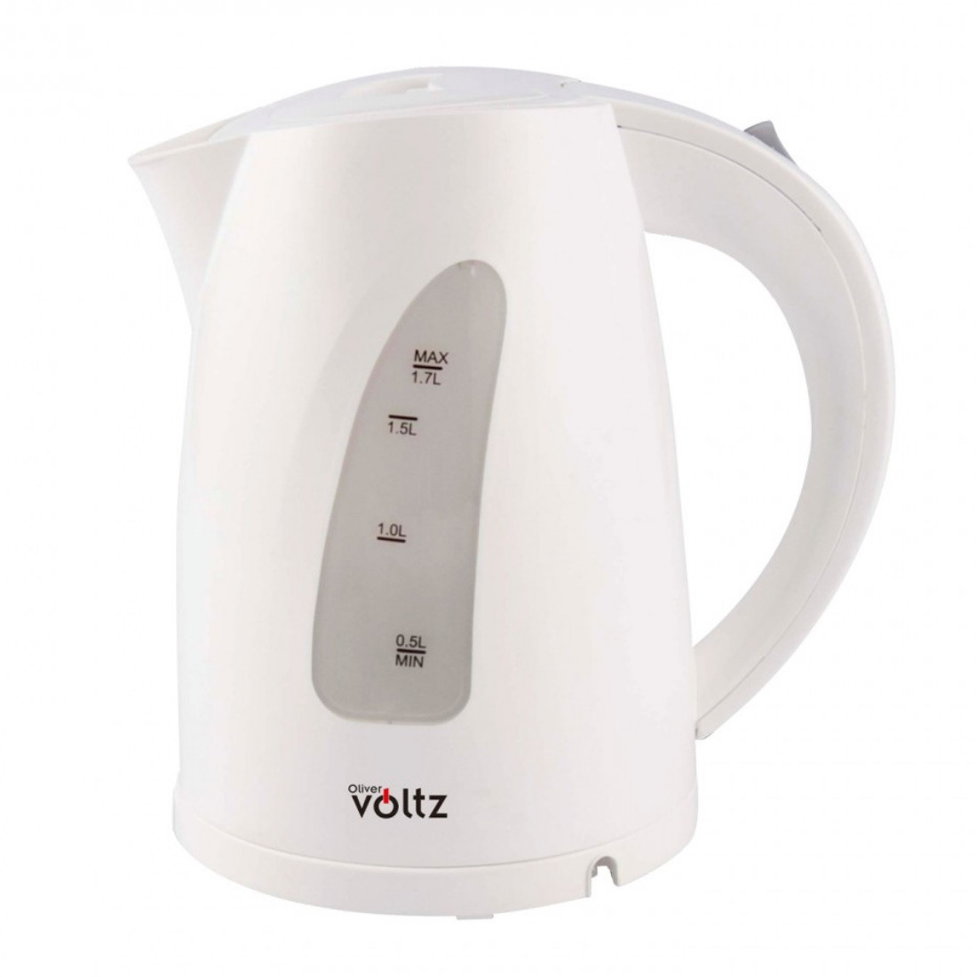 Електрическа кана Oliver Voltz OV51230B, 2200W, 1.7 л, Светлинен индикатор, Безжична, Бял