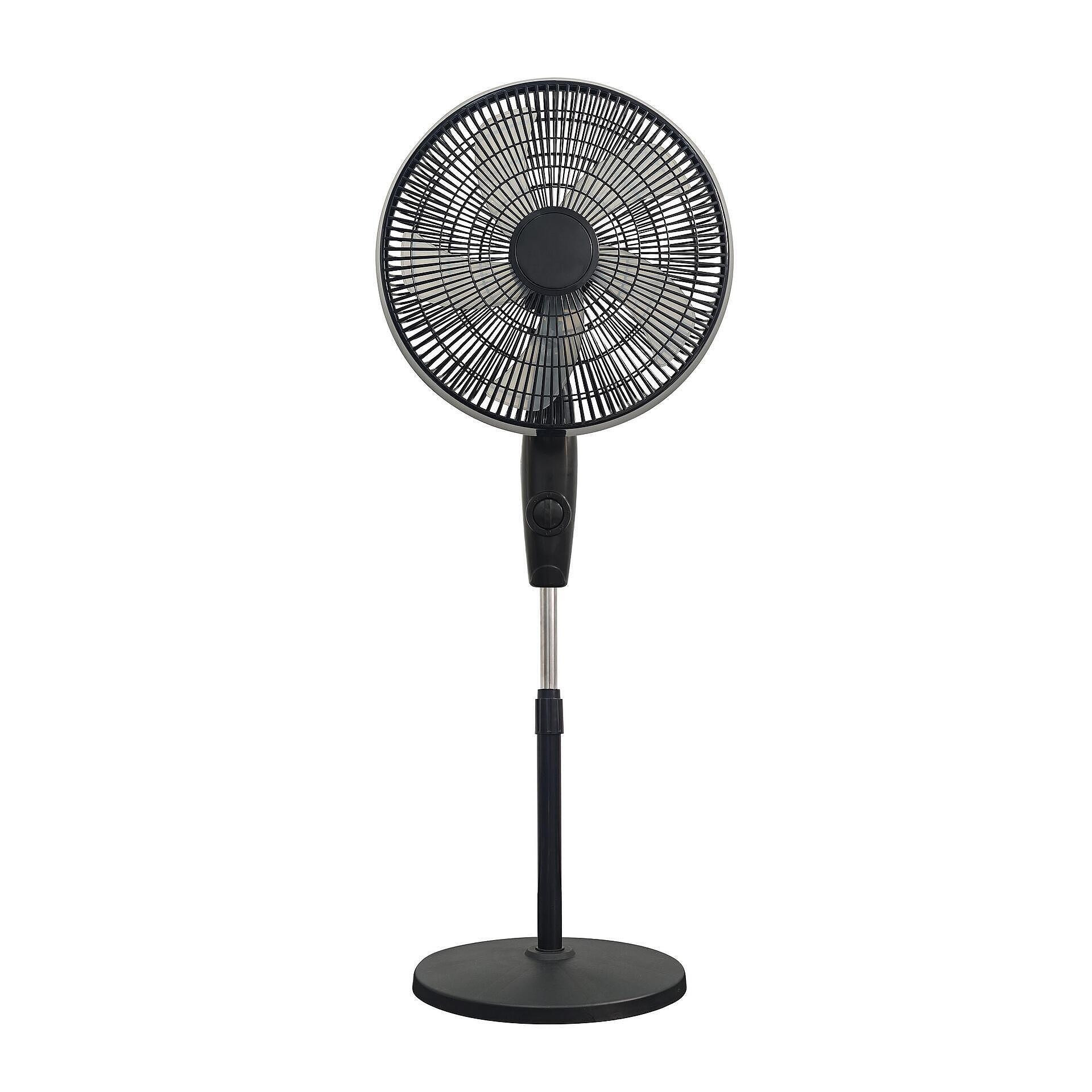 Вентилатор Elite ETSF-0335, 45W, 40 см, 3 скорости, 5 перки, Йонизатор, Черен