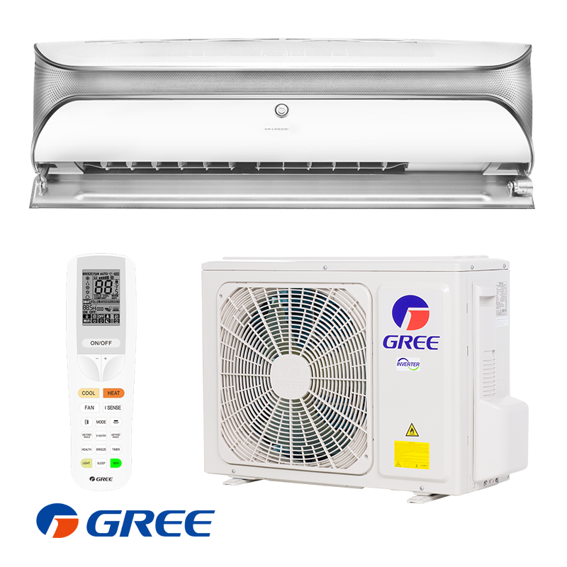 Инверторен климатик Gree Soyal II GWH09AKCXD-K6DNA1A, 9000 BTU, 22 м2, A+++, Wi-Fi, R-32, Бял/сив