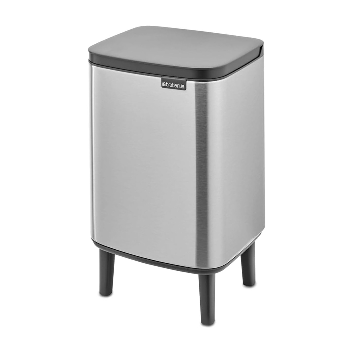 Кош за боклук Brabantia Bo Small Hi 1006646, 7 л, Повдигнат, Плавно и безшумно отваряне, Противоплъзгаща основа, Устойчив на пръстови отпечатъци ...
