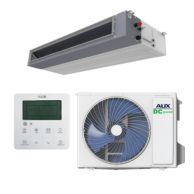 Канален климатик AUX AUMD-H24/NDR3HM2B + AL-H24/NDR3HB2(U), 24000 BTU, 45 м2, R-32, Бял