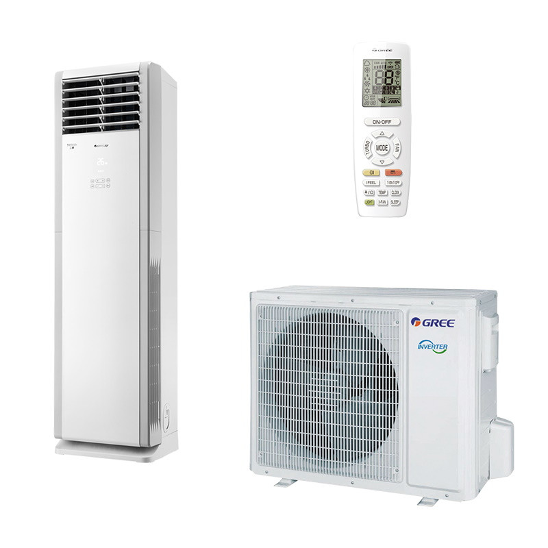 Колонен климатик Gree GVH24AMXF-K6DNC7A, 24000 BTU, 46 м2, А++, Wi-Fi, R-32, Бял