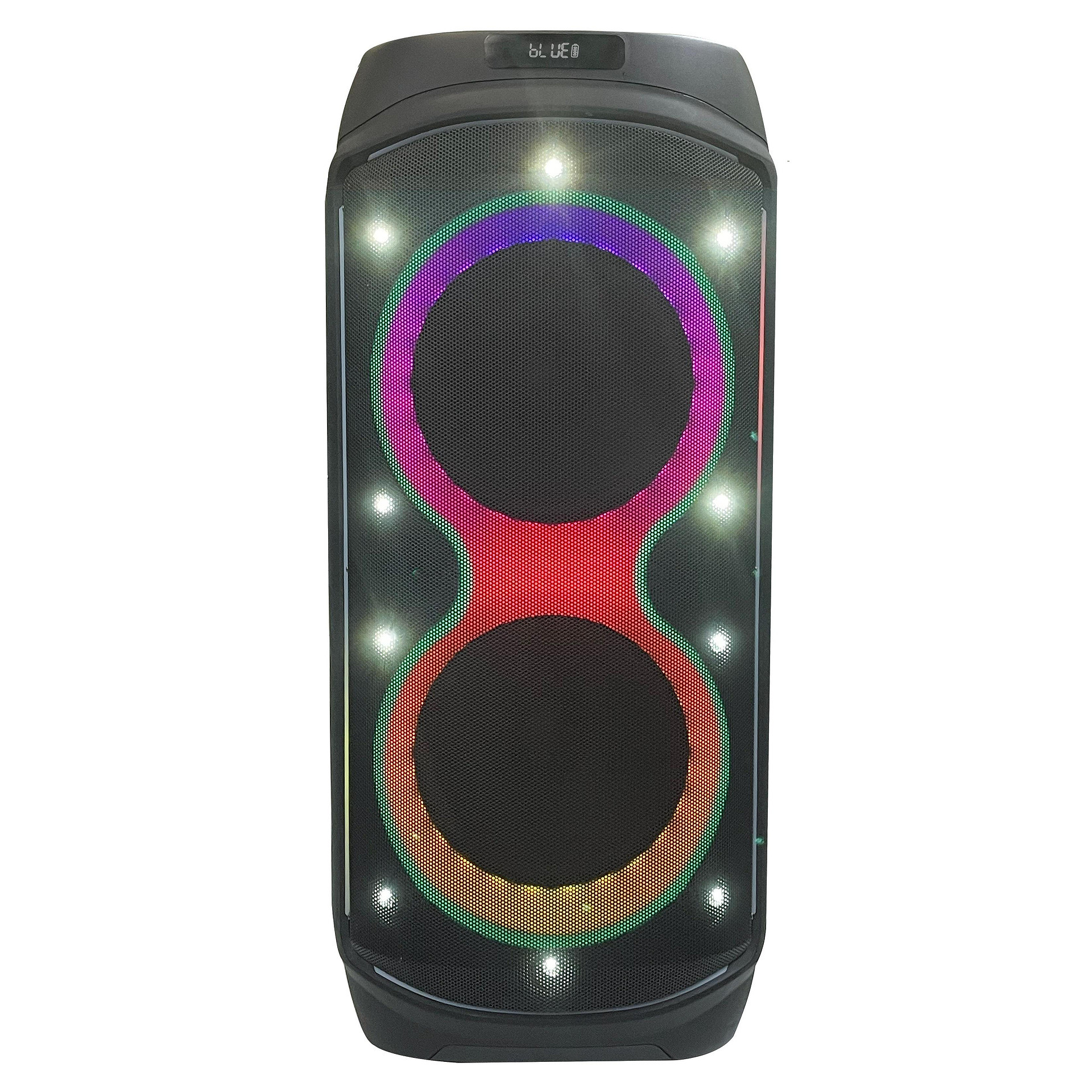 Аудио система Crown GTB160BUM, 160W, LCD, Дистанционно, USB, FM, AUX, Bluetooth, Микрофон, Черен