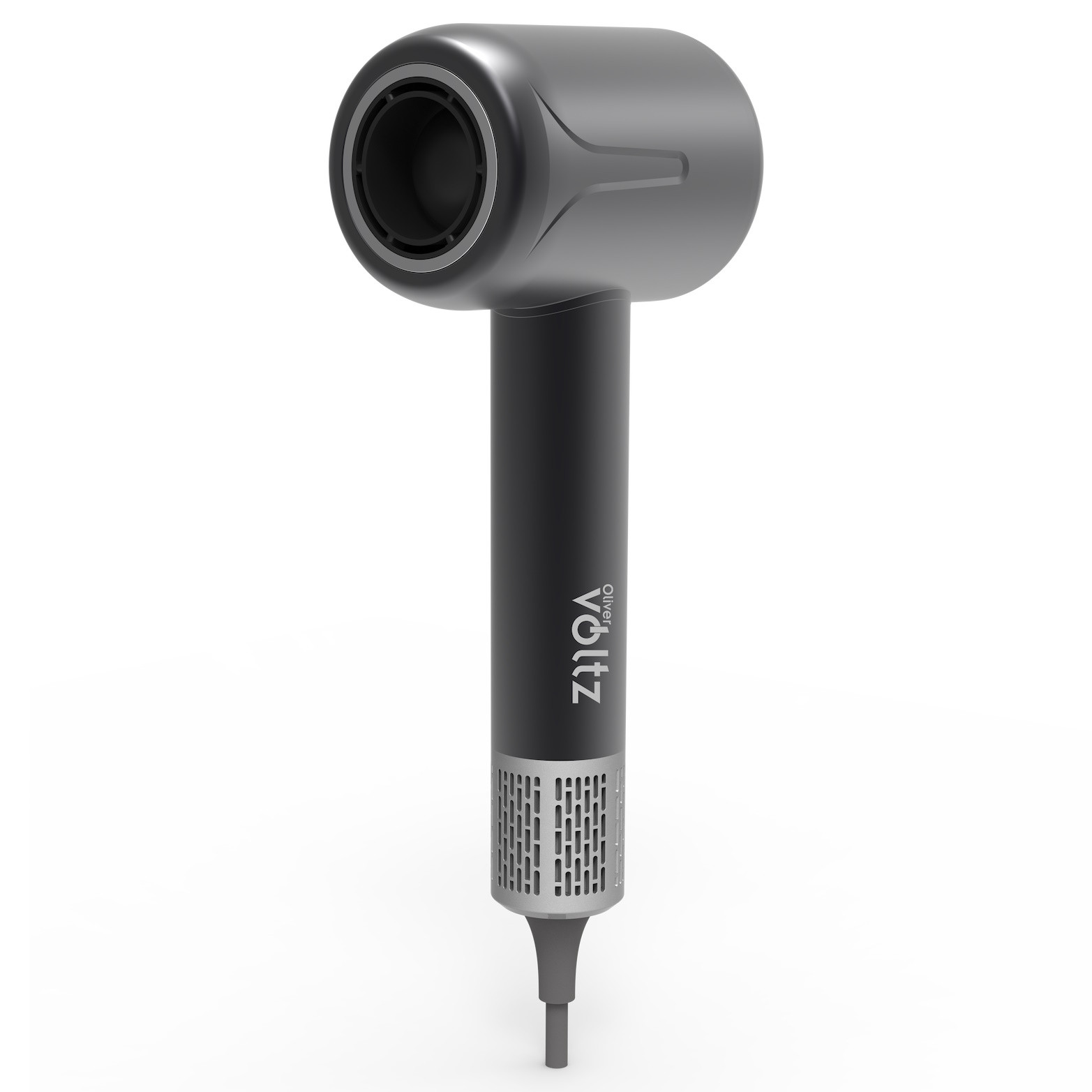 Сешоар с безчетков мотор Oliver Voltz OV51100Q, 1600W, 110000 об/мин, 3 скорости, 4 настройки, Студена струя, Черен