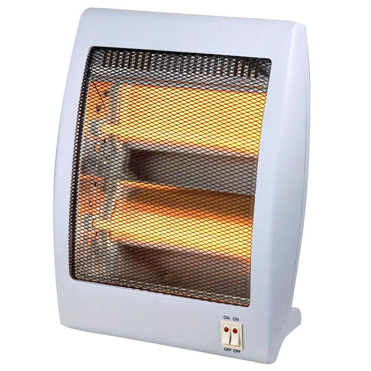 Кварцова печка LAMARQUE LQH-3325, 800W, 10 м2, 2 степени, Изключване при падане/наклон, Дръжка, Бял