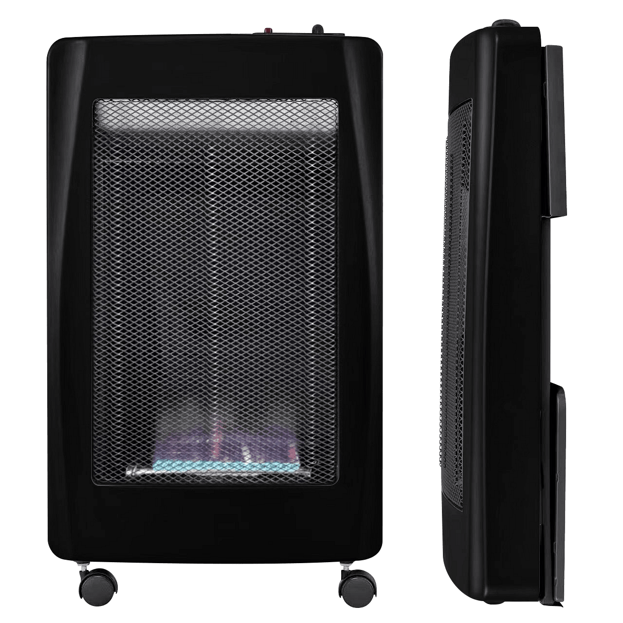 Газова печка ELITE EBF-1362, 3.8 kW, 35 м2, 327 g/h, 2 степени, Сензор за кислород ODS, Защита при накланяне, Пиезо запалване, Черен
