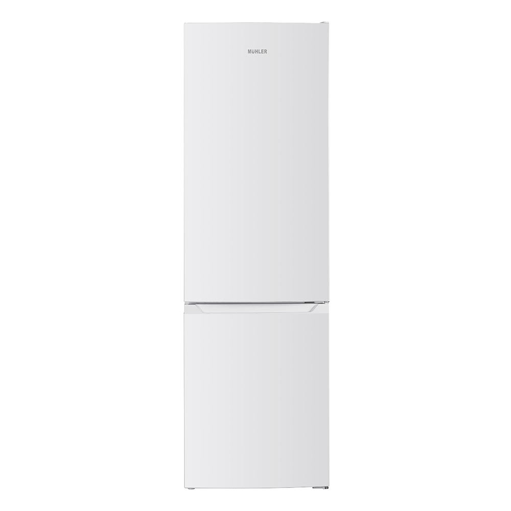 Хладилник с фризер Muhler NFC180WE, 252 л, Клас Е, No Frost, Реверсивна врата, R600a, Бял