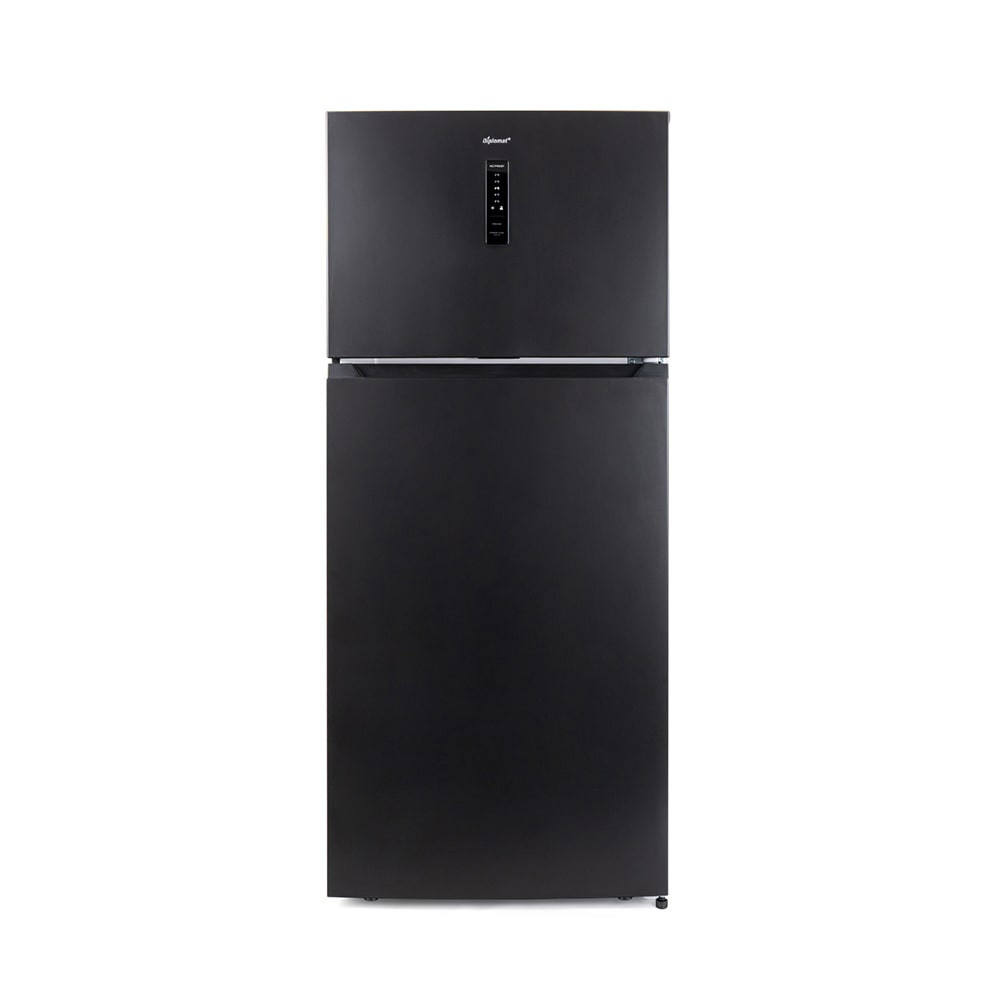 Хладилник Diplomat NFT185IE, 528 л, Клас Е, Реверсивни врати, Total No Frost, Външен контрол с LED дисплей, Черен