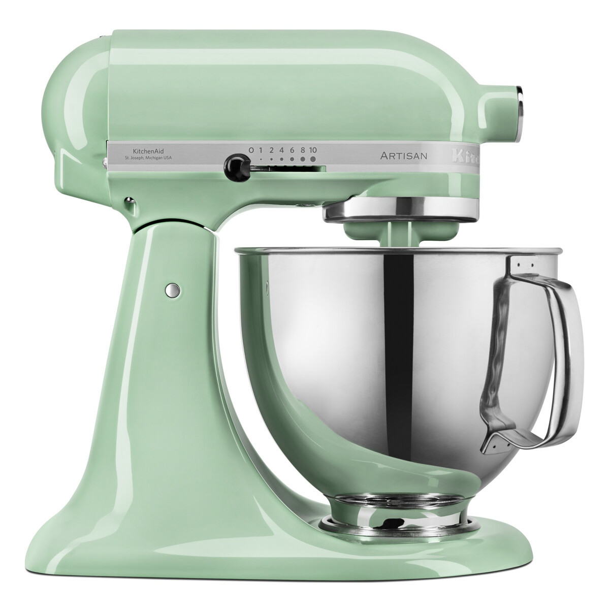 Планетарен миксер KitchenAid Artisan Elegance 5KSM125EPT, 300W, 4.8 л, Direct drive, 10…