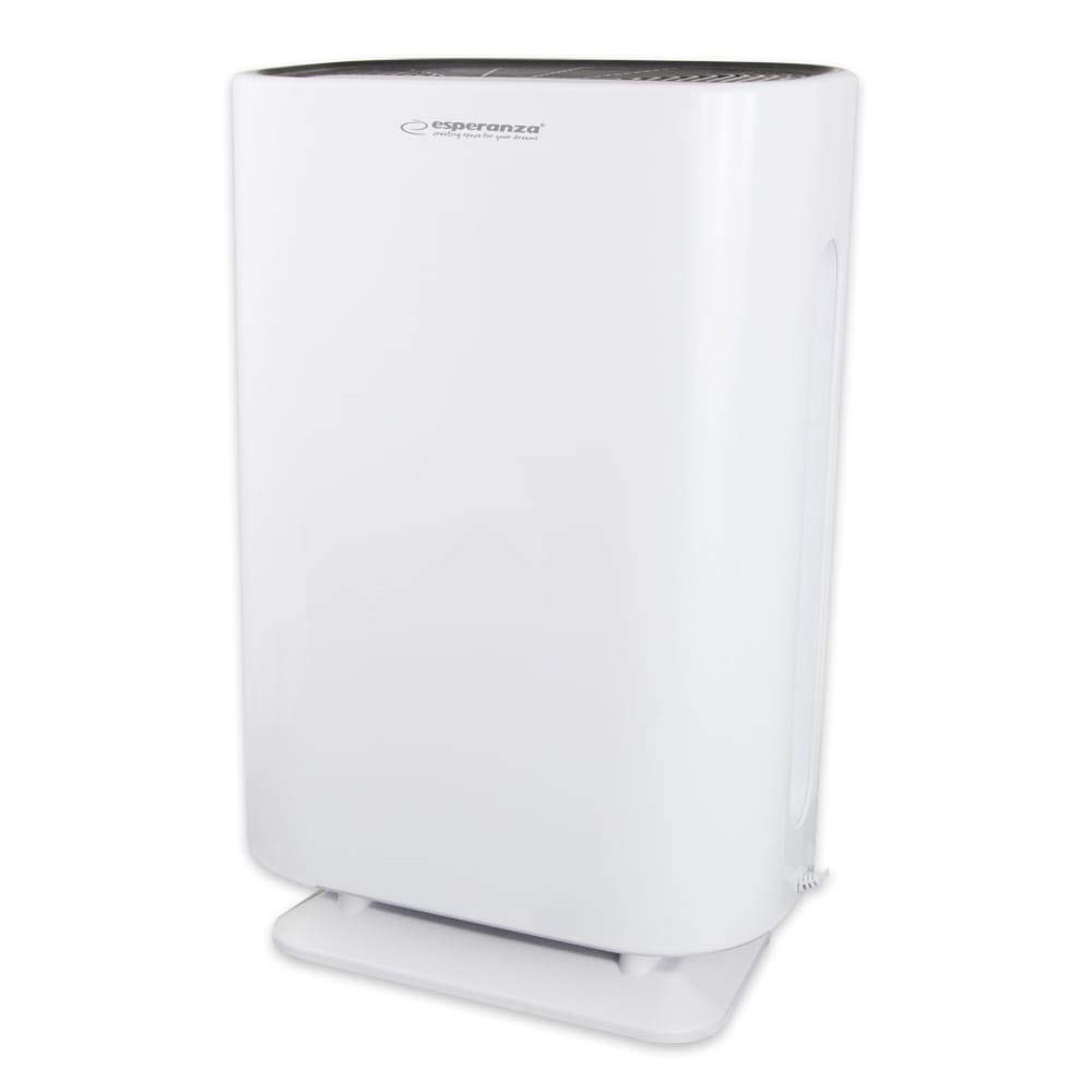 Пречиствател за въздух Esperanza EHP003, 43W, 50 м2, 190 м³/ч, 3 режима, 3 скорости, LCD, HEPA, Touch, Дистанционно, Бял