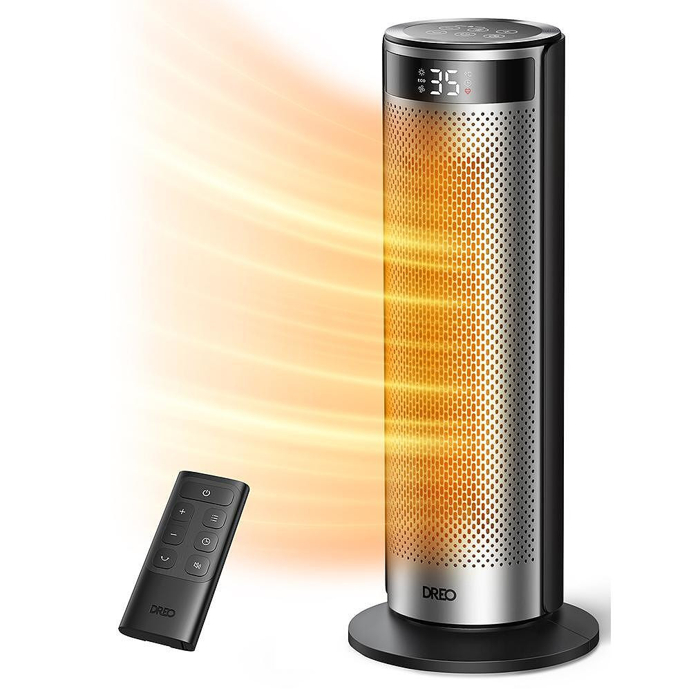 Вентилаторна печка DREO Solaris 628, 2000W, До 25 м2, 5 режима, 5-35C, HeatShield360…