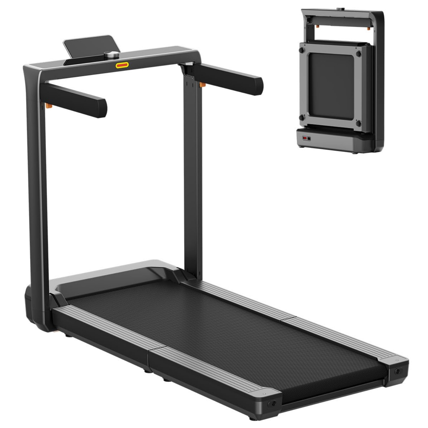 Бягаща пътека Xiaomi KingSmith MX16+ WP500B4, 1470W, 1.5 к.с, До 136 кг, 1/16 км/ч, Вграден дисплей, Мобилно приложение, Сгъваема, Черен/сив