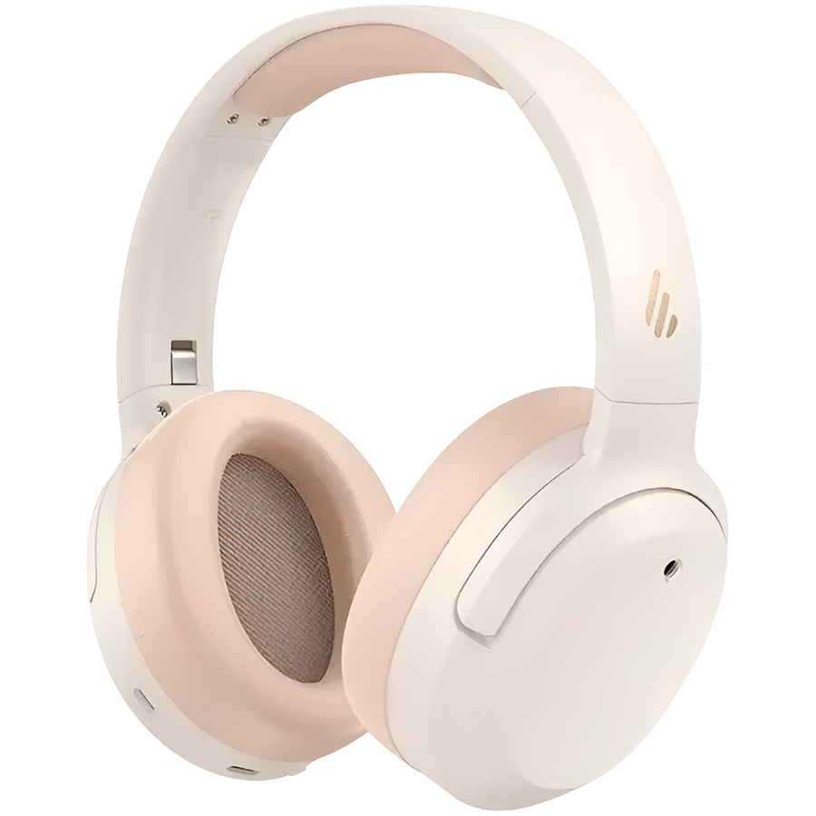 Безжични слушалки Edifier W820NB Plus V25 Ivory, 40 мм, 80 часа, A.I, Динамични драйвери с титаниево покритие, Bluetooth V6.1, ANC, Hi-Res, Бежов