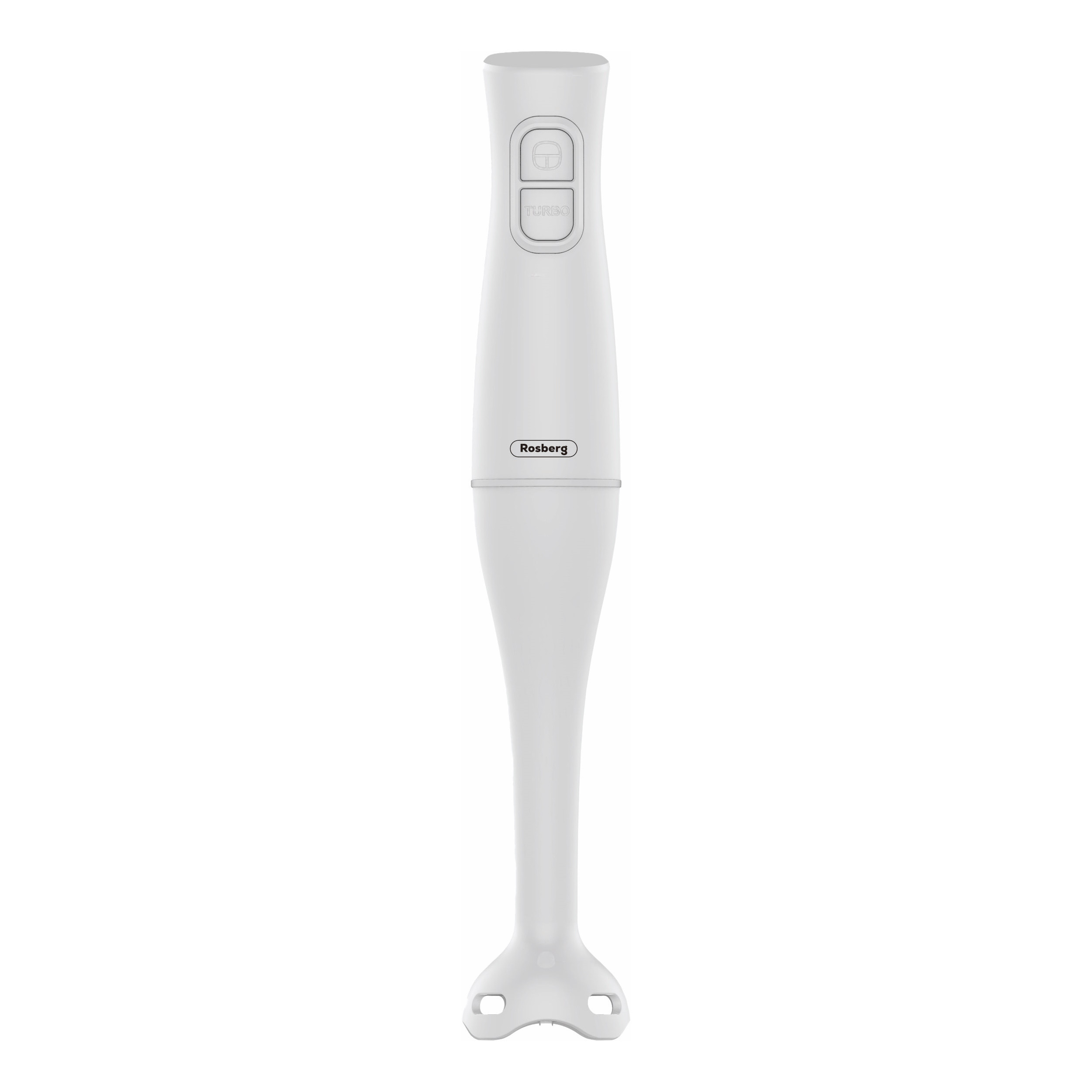 Ръчен пасатор Rosberg R51112O, 400W, 2 скорости, Подвижен накрайник, Бял