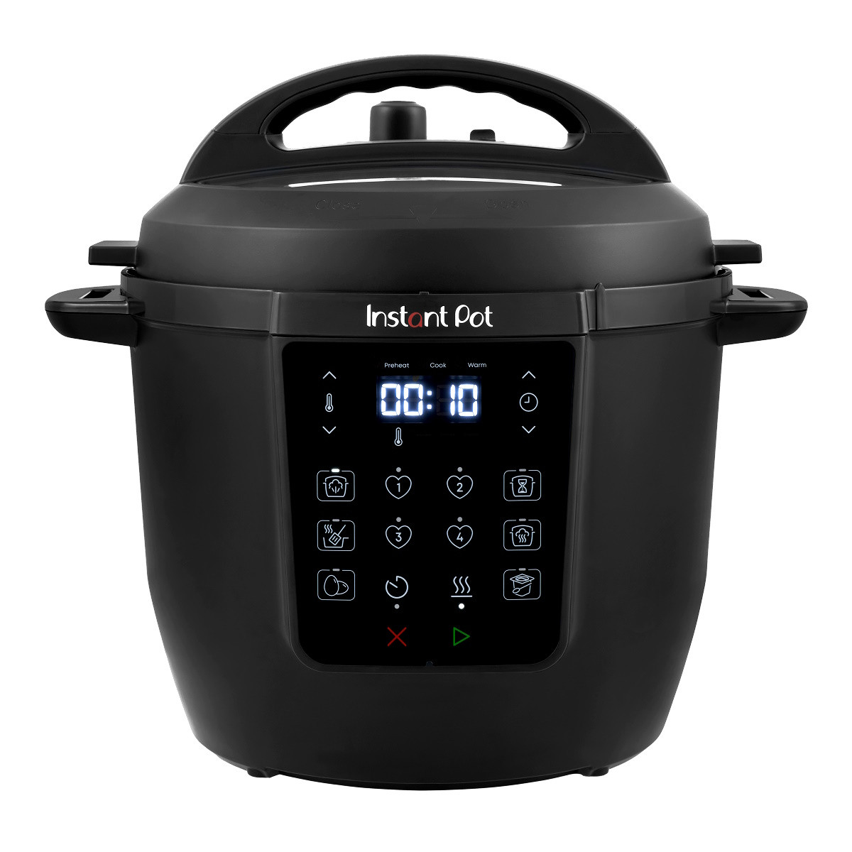 Мултикукър Instant Pot Classic 112200001, 1000W, 5.7 л, 7 програми, Favorite бутони, LCD дисплей, Неръждаема стомана, Черен