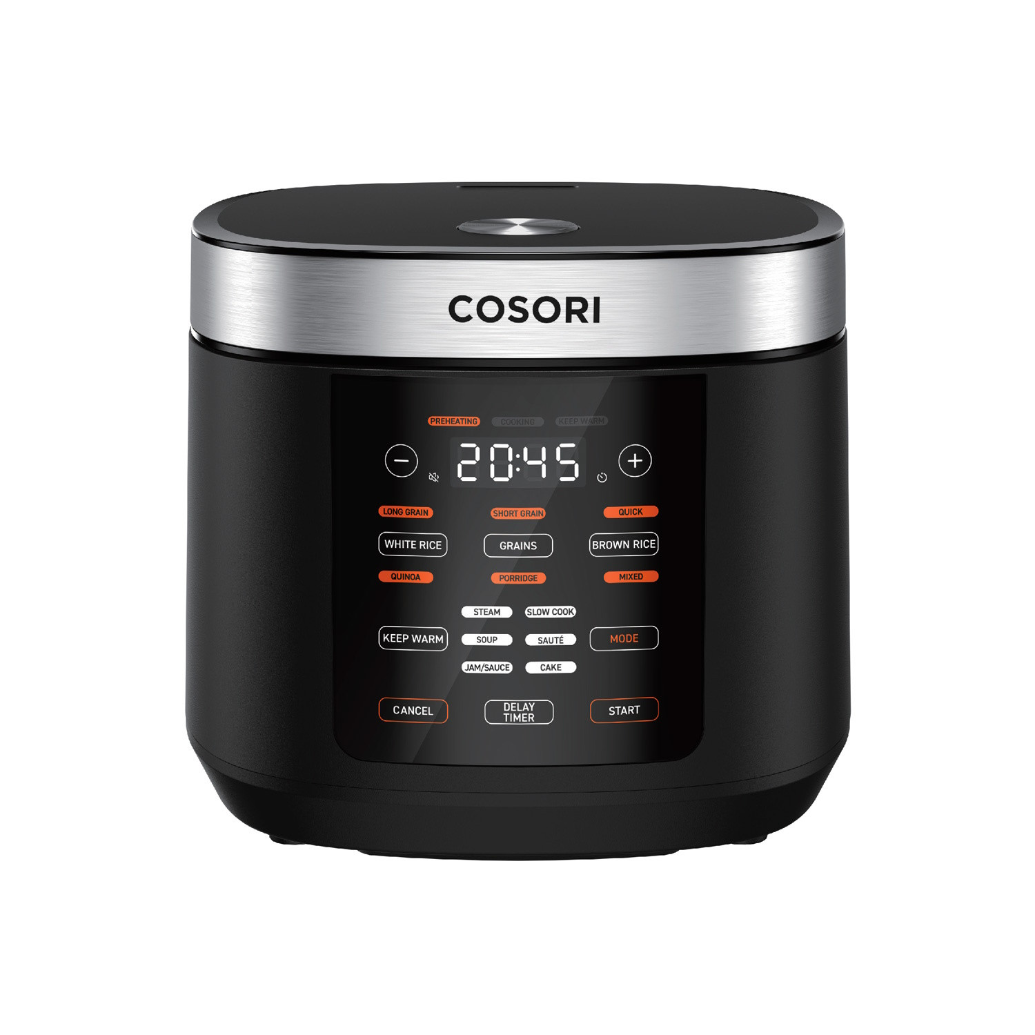 Мултикукър за бавно готвене Cosori CRC-R501-KEU, 970W, 5 л, 17 програми, Таймер, Отложен старт, Черен