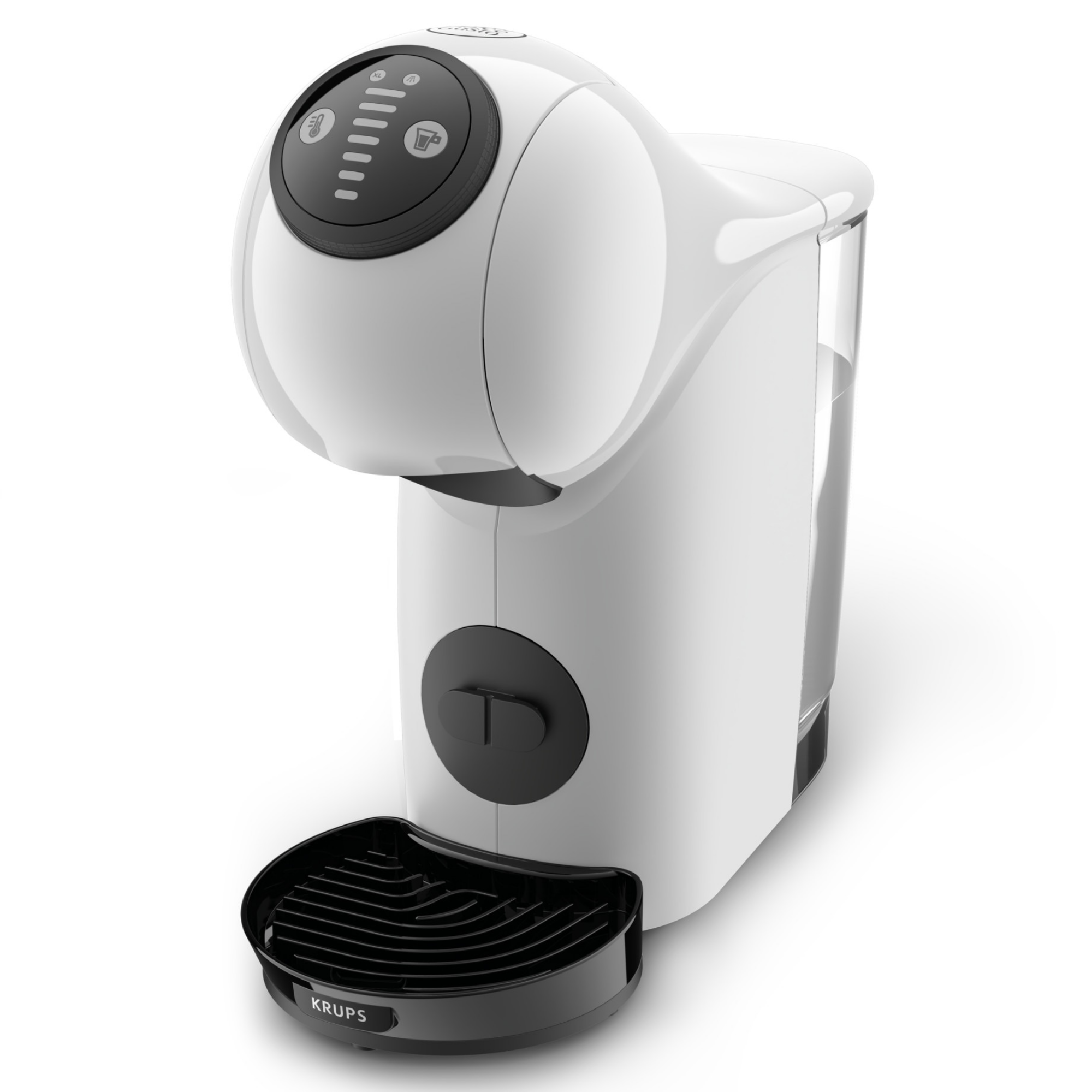 Еспресо машина Krups KP243110 NDG GENIO S WHITE, 1500W, 15 bar, 0.8 л, Работа с NESCAFÉ® Dolce Gusto® капсули, LED, XL функция, Бял