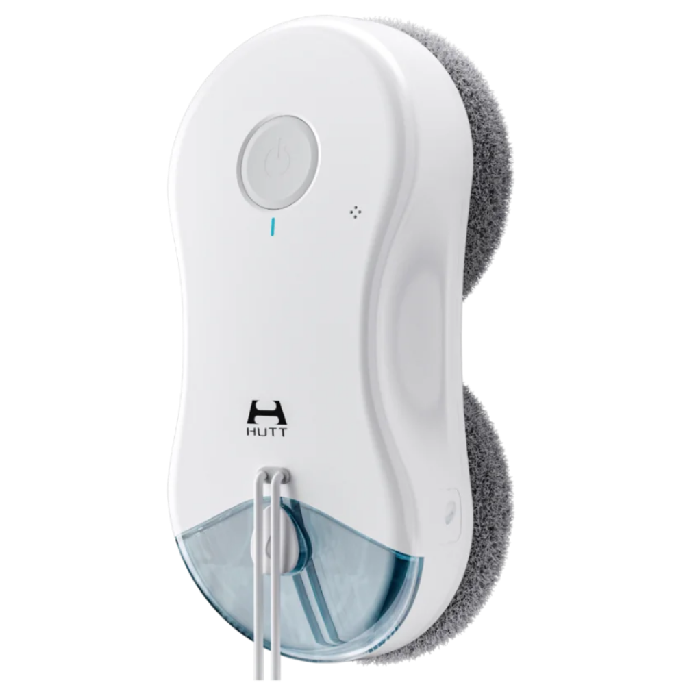 Робот за миене на прозорци HUTT DDC55 Pro, 5400 Pa, 150 м2, AI сензори, Интелигентен алгоритъм, Бял