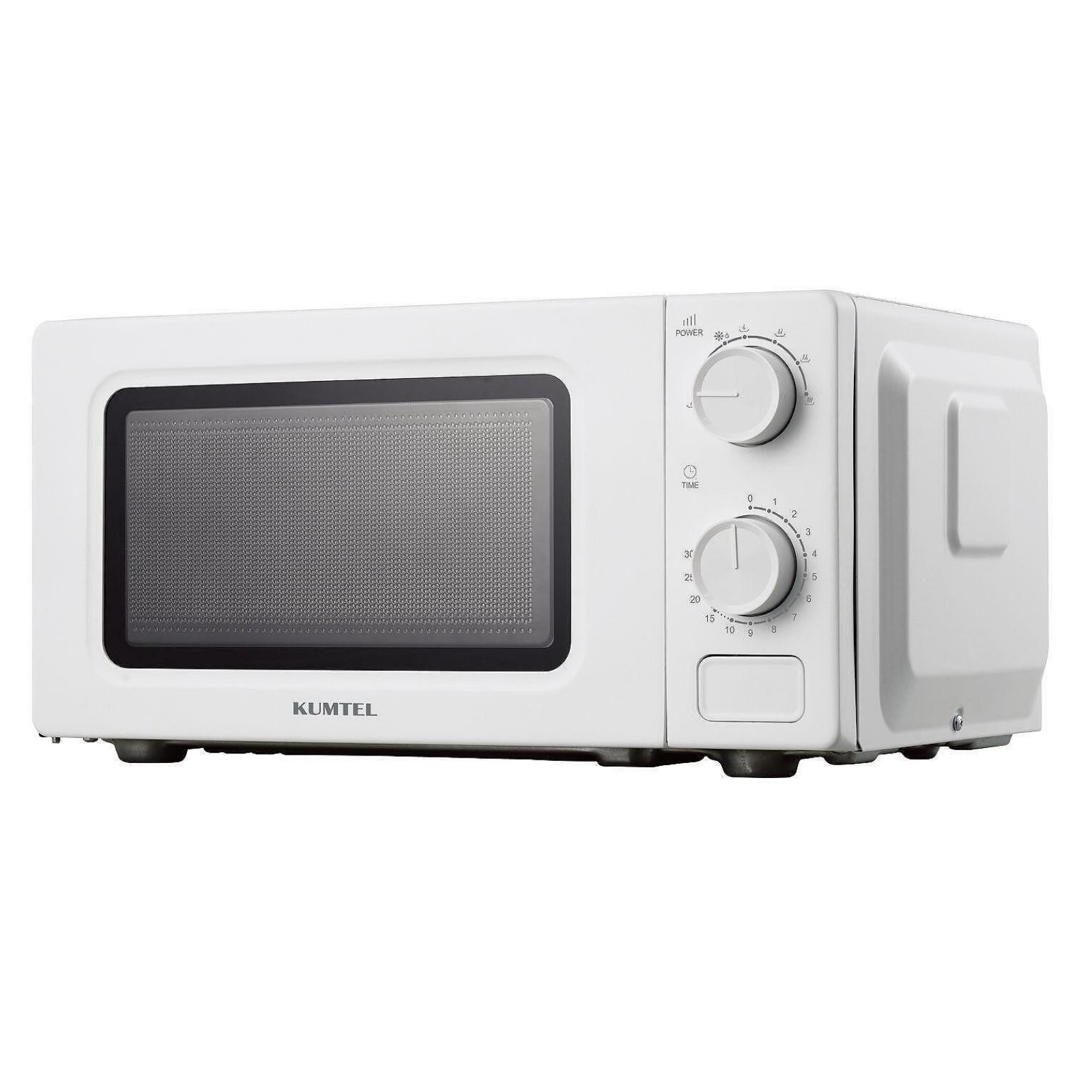 Микровълнова фурна Kumtel HM-19, 600W, 17 л, 6 степени, Таймер, Размразяване, Бял