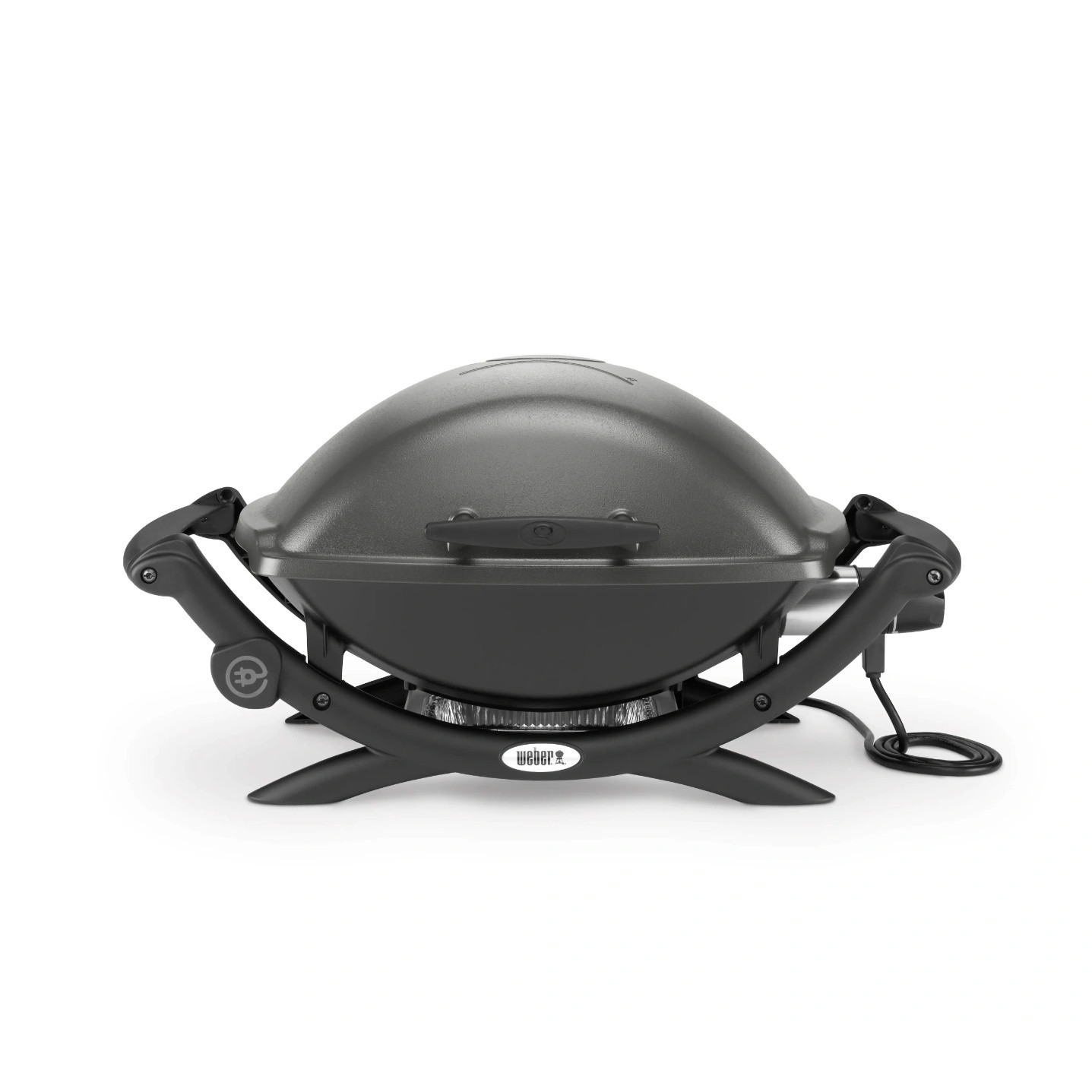 Електрическо барбекю Weber Q2400 WB55020079DL, 2200W, 290C, 55x39 см, Емайлирани с порцелан чугунени скари, Вградени дръжки, Тъмносив