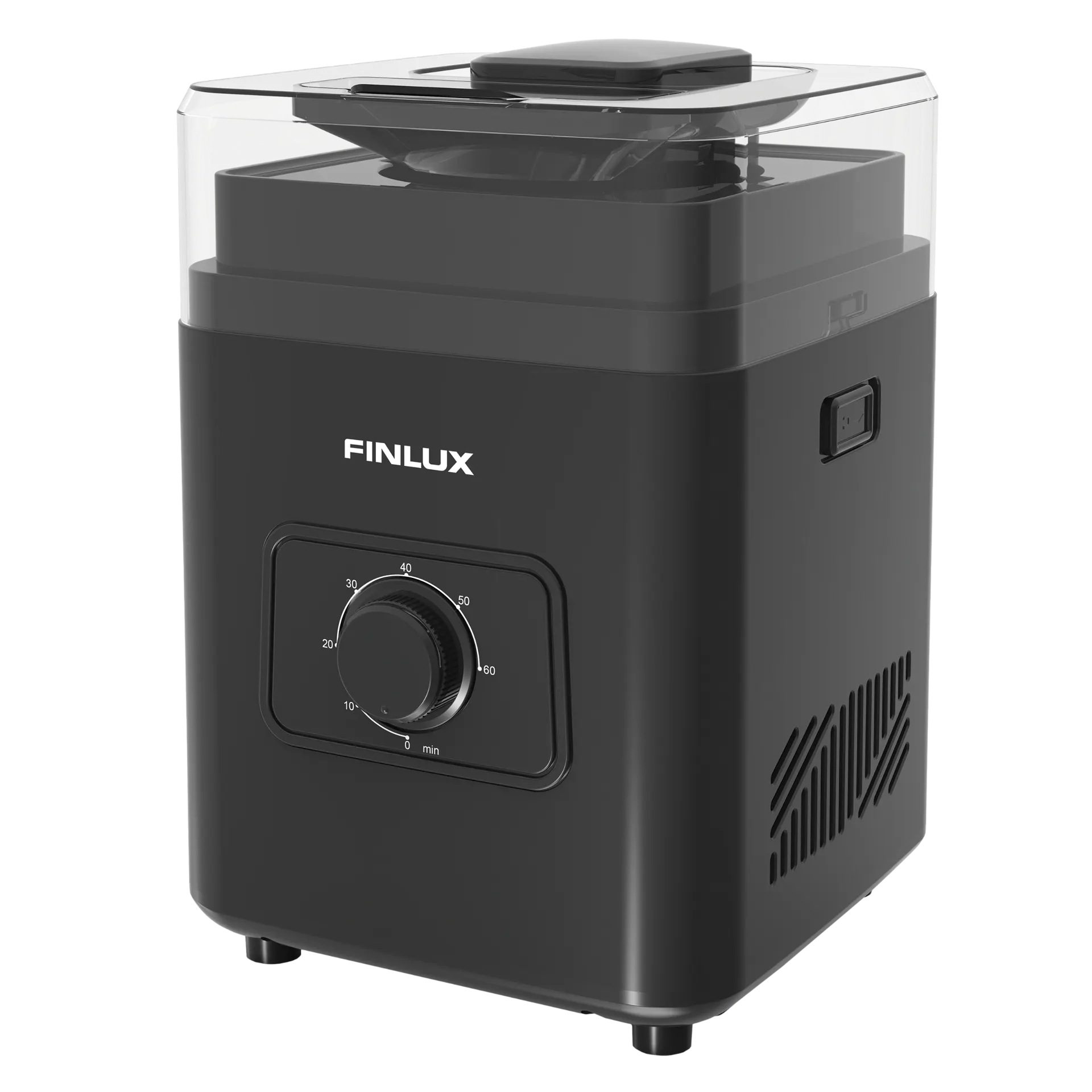 Машина за сладолед Finlux FCRM-2425W, 100W, 0.8 л, R600a, Компресор, Черен