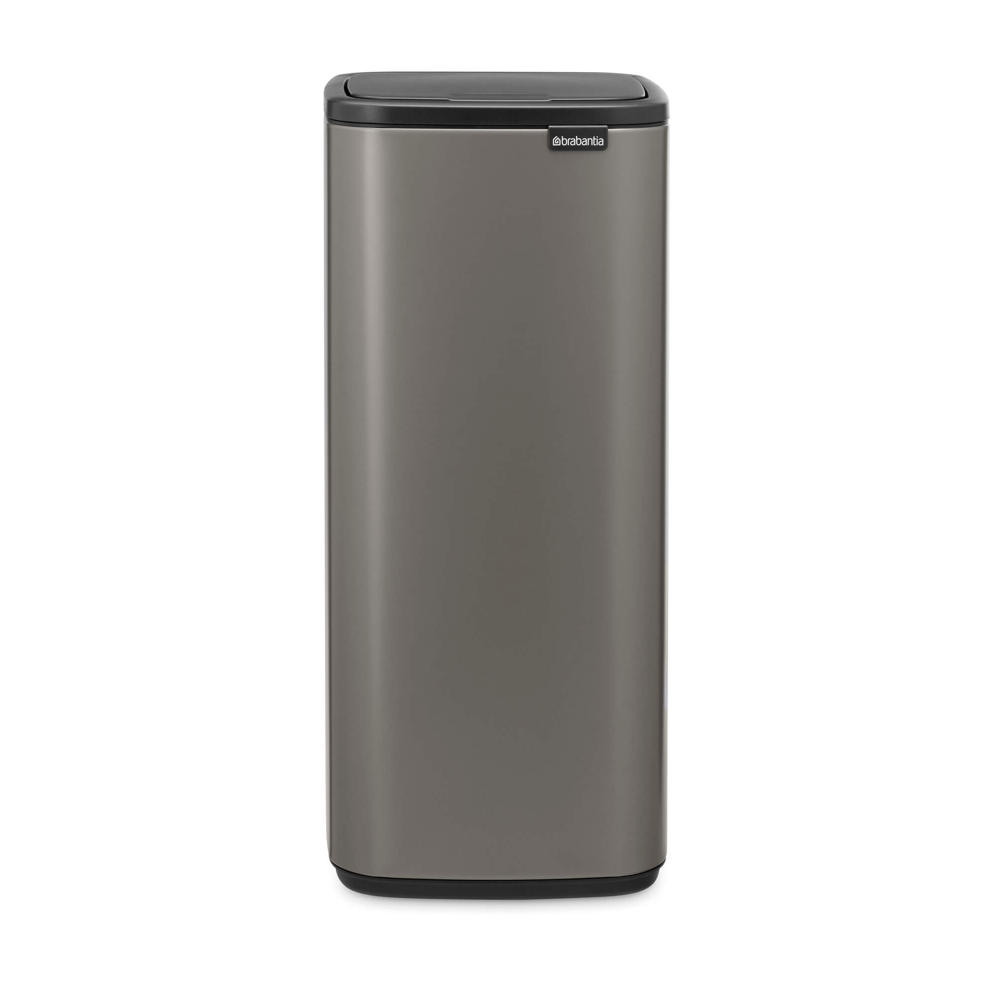 Кош за боклук Brabantia Bo Touch 1010130, 30 л, Плавно и безшумно отваряне, Голям отвор, Сив
