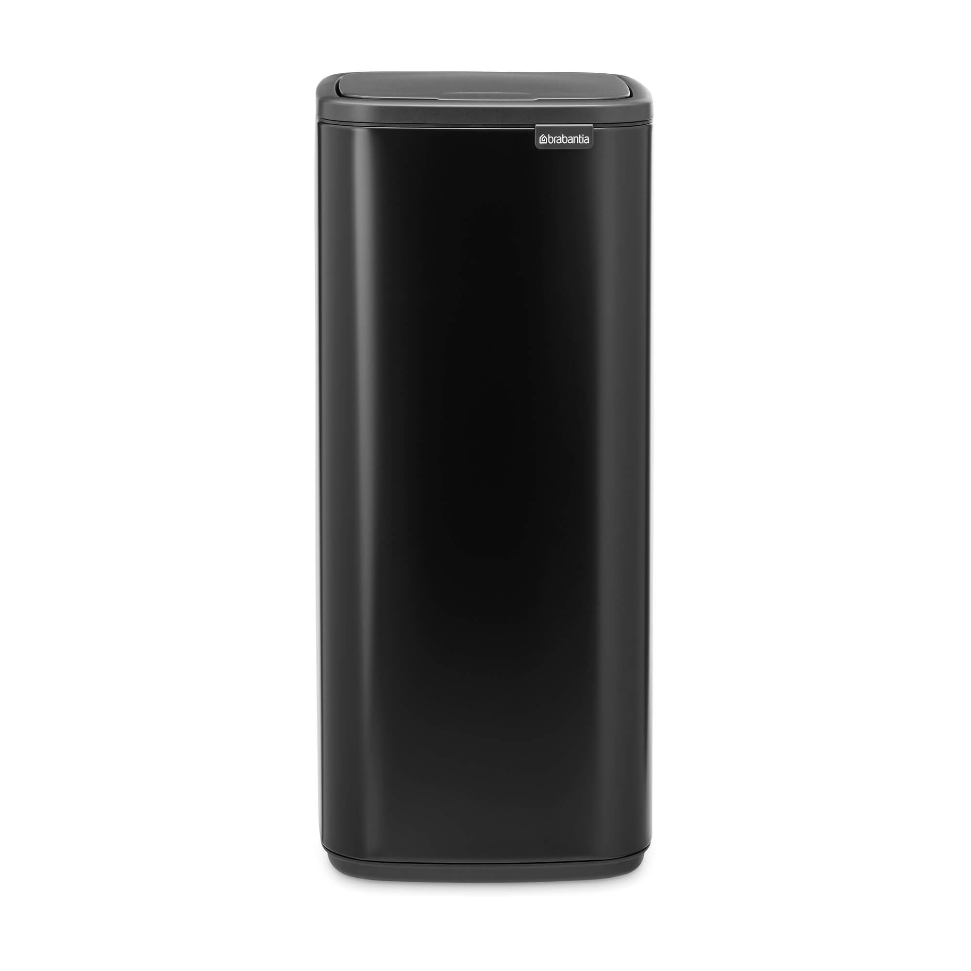 Кош за боклук Brabantia Bo Touch 1010140, 30 л, Плавно и безшумно отваряне, Голям отвор, Черен