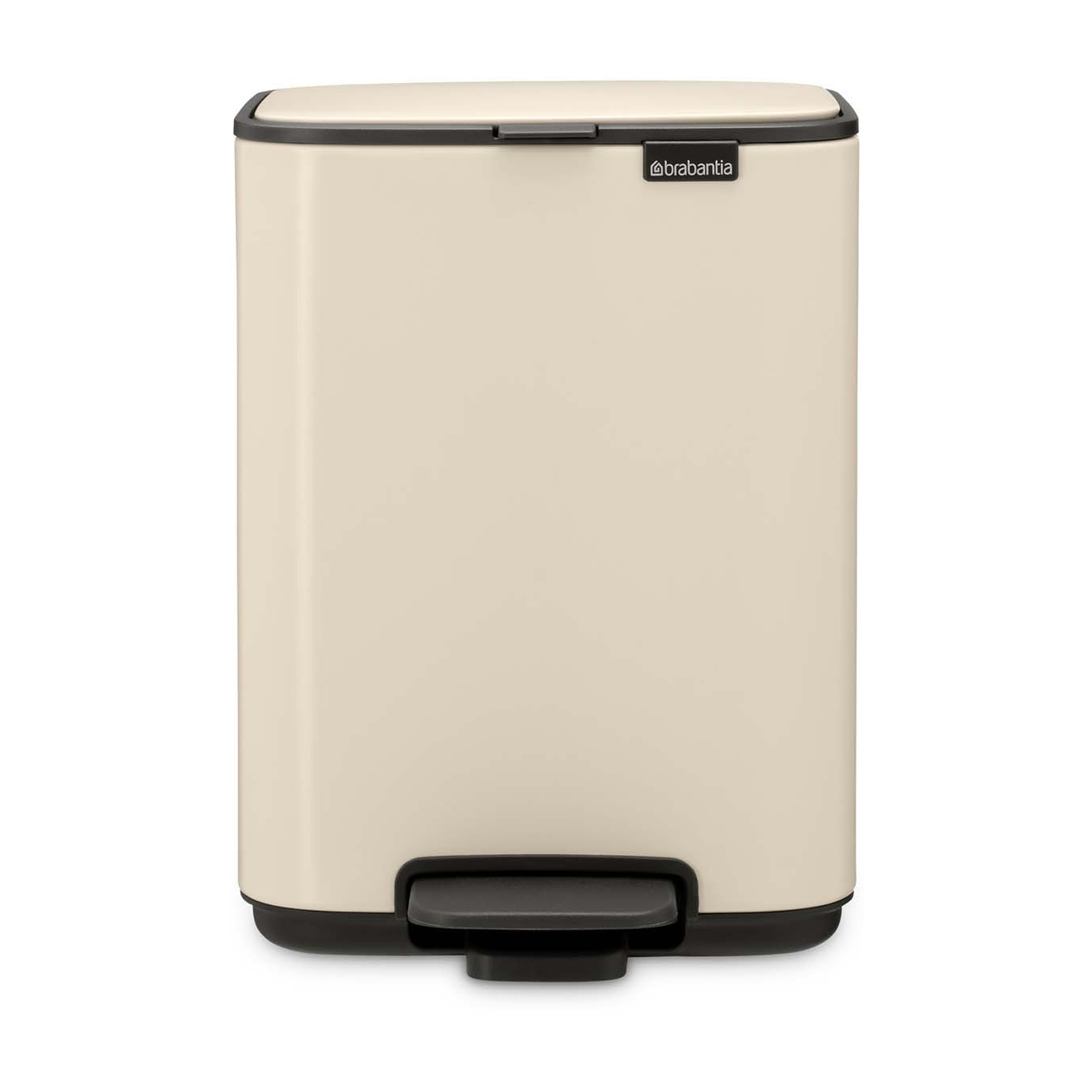 Кош за боклук Brabantia Bo Pedal 1010122, 4 л, Леко затваряне, Противоплъзгаща основа, Бежов