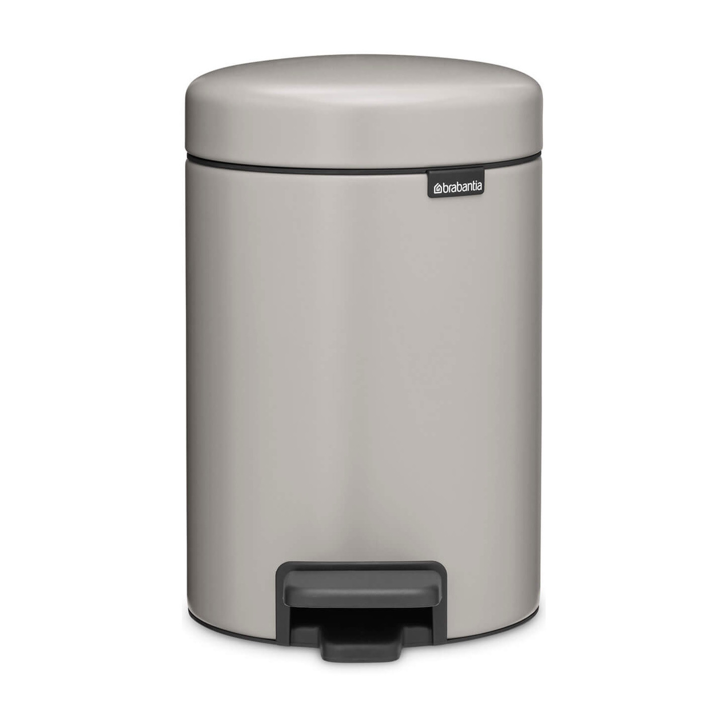 Кош за боклук с педал Brabantia NewIcon 1010433, 3 л, Плавно затваряне, Противоплъзгаща…