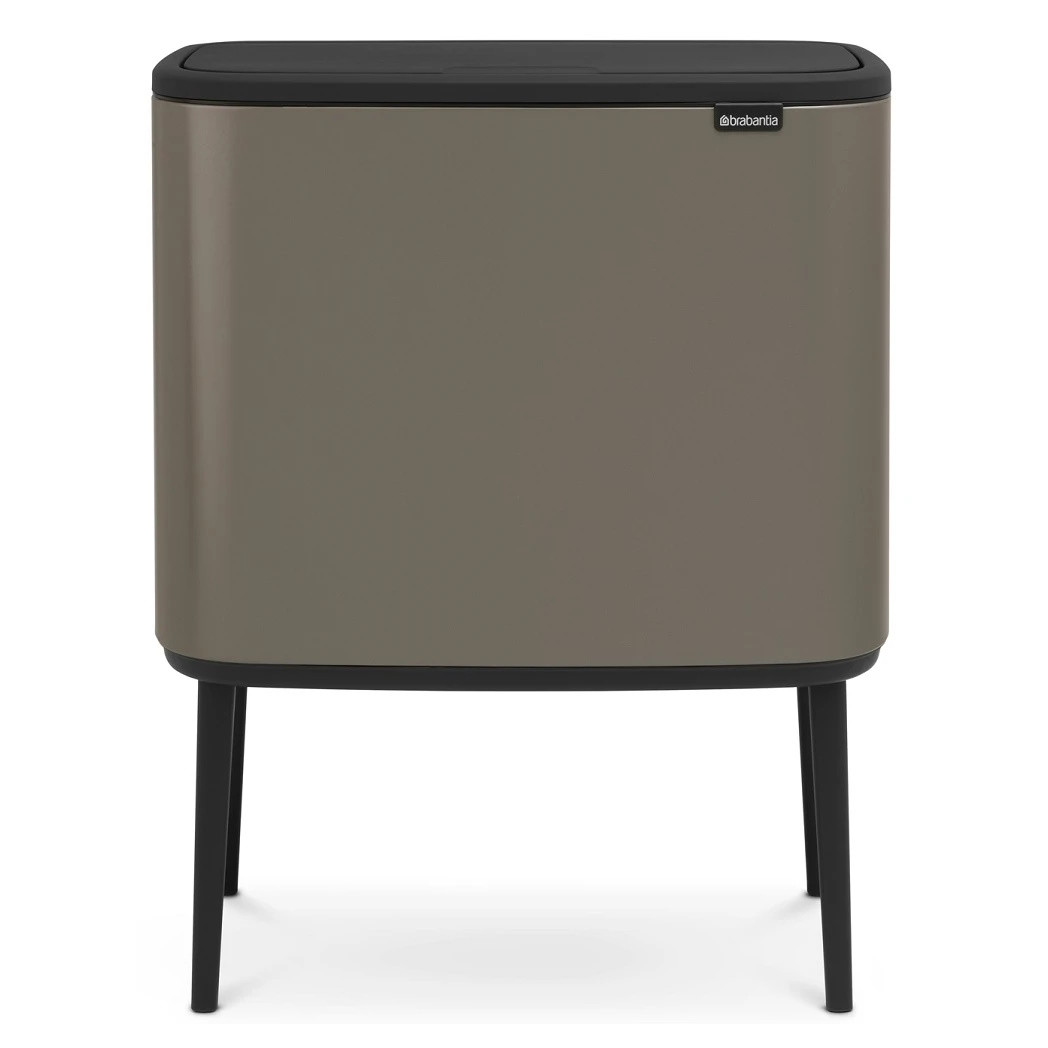 Кош за боклук Brabantia Bo Touch 651105, 36 л, Плавно и безшумно отваряне, Голям отвор, Сив
