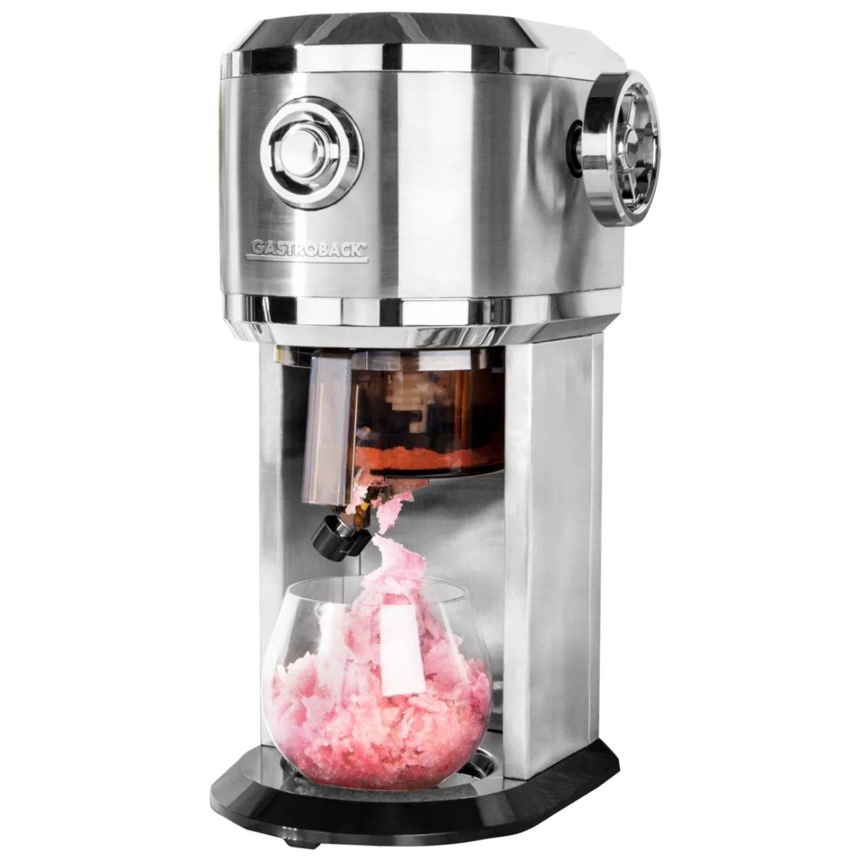 Машина за ледени десерти Gastroback Slushy & Ice Cream, 35W, 200 мл, Фино/грубо, 4…