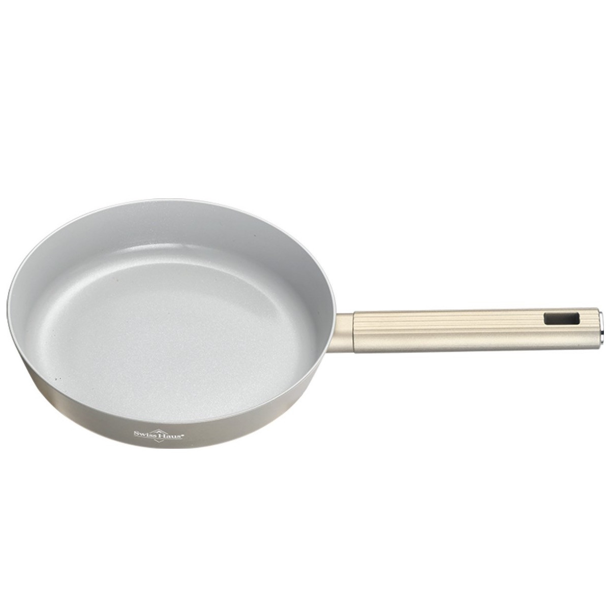 Тиган Swiss Haus SH-SCFP28CH, Ø28x5.5 см, Sapphire-керамично покритие, Без PTFE/PFAS/PFOA, Индукция, Шампанско