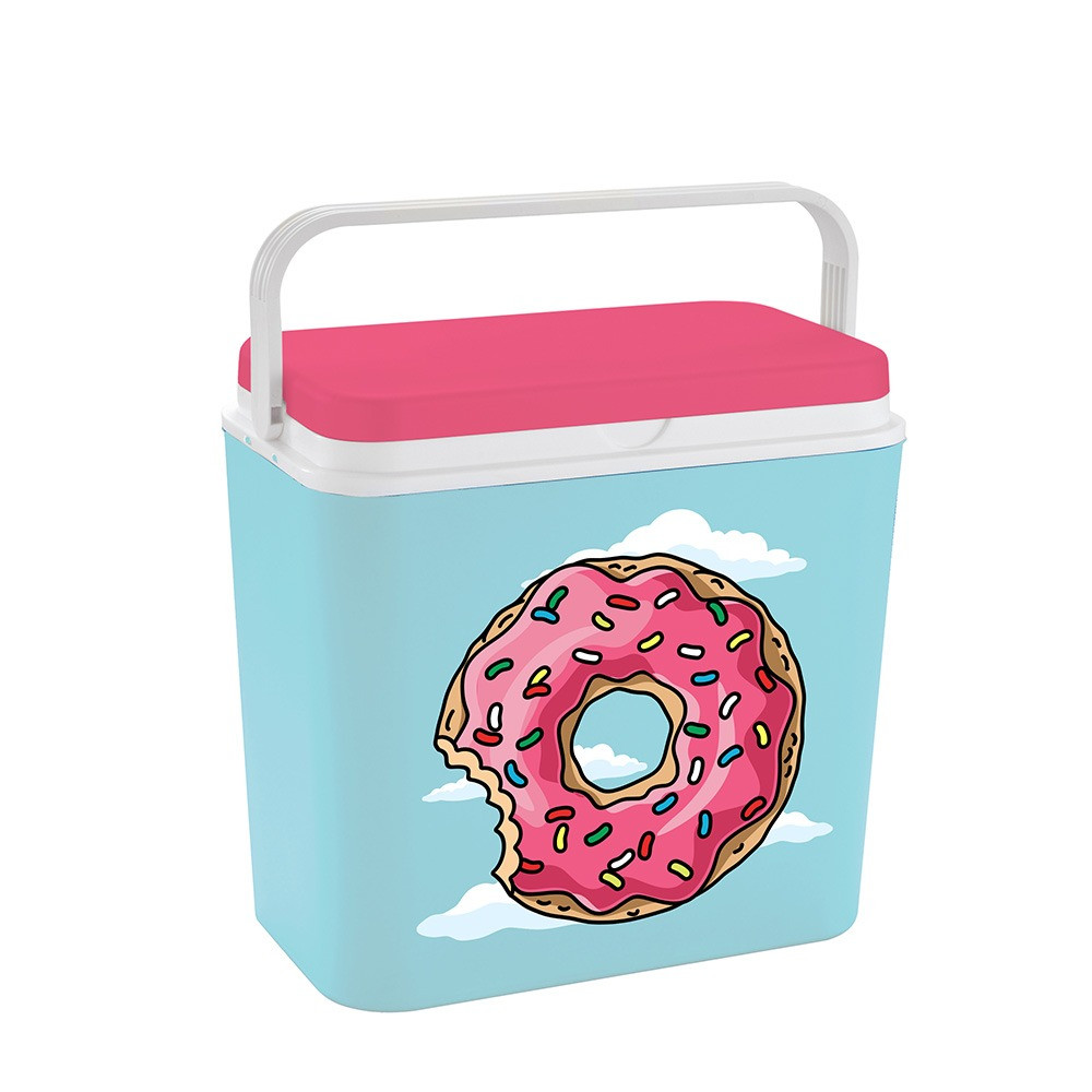 Хладилна кутия ATLANTIC Donut, 30 литра, Пасивна, Охлаждане, Без BPA, Многоцветен