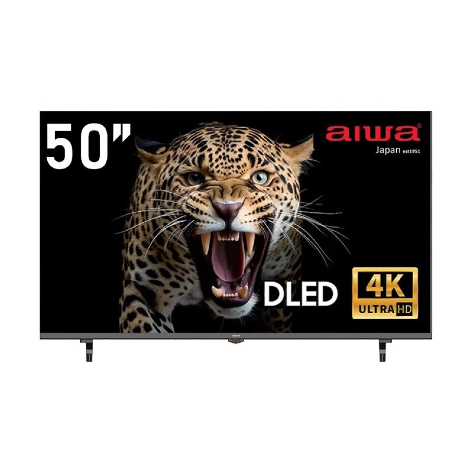 Телевизор AIWA TS-501N, 50'', 127 см, 4K UltraHD 3840 x 2160, Клас F, DLED, Wi-Fi, Bluetooth, TizenOS, Черен