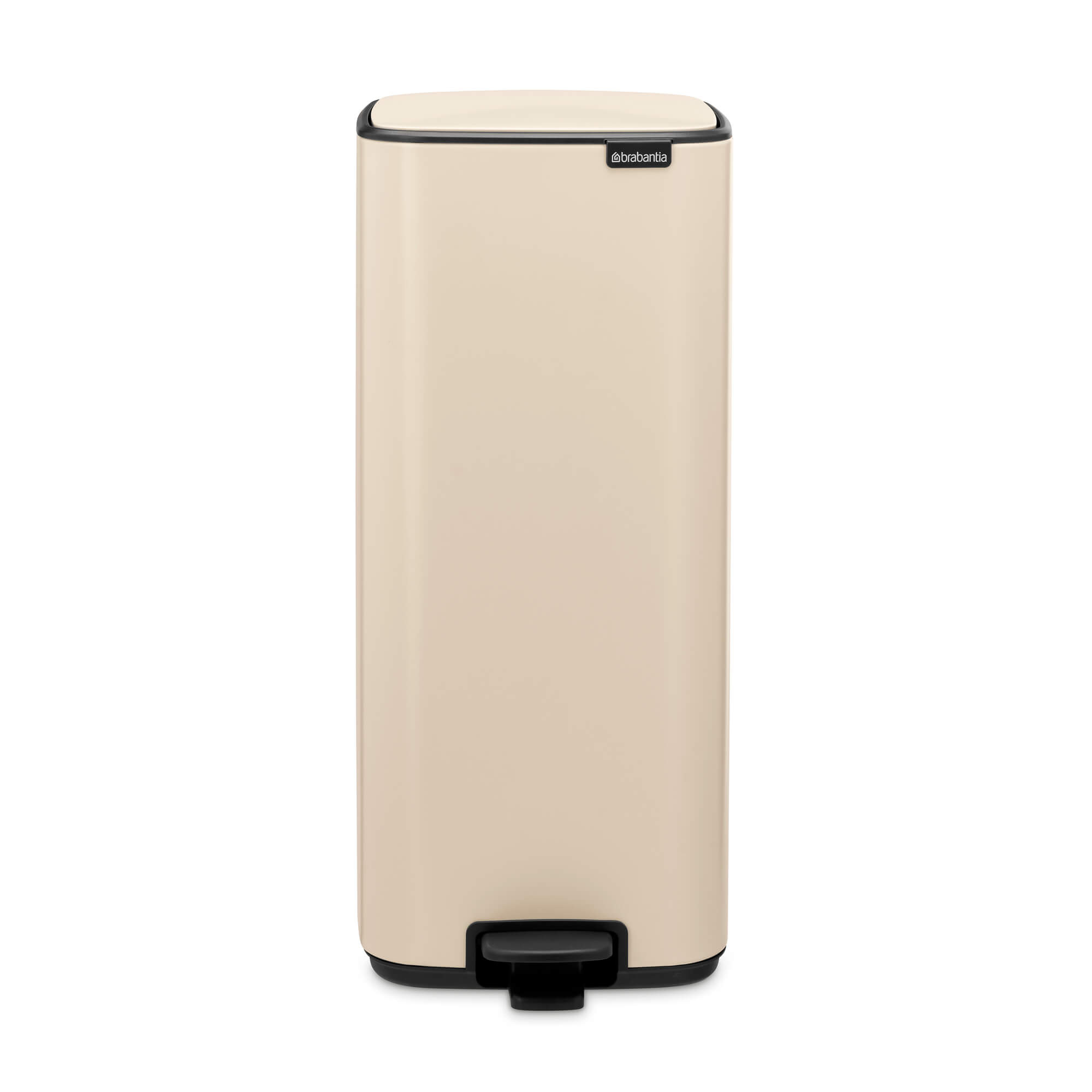 Кош за боклук Brabantia Bo Pedal 1010124, 30 л, Леко затваряне, Противоплъзгаща основа, Бежов
