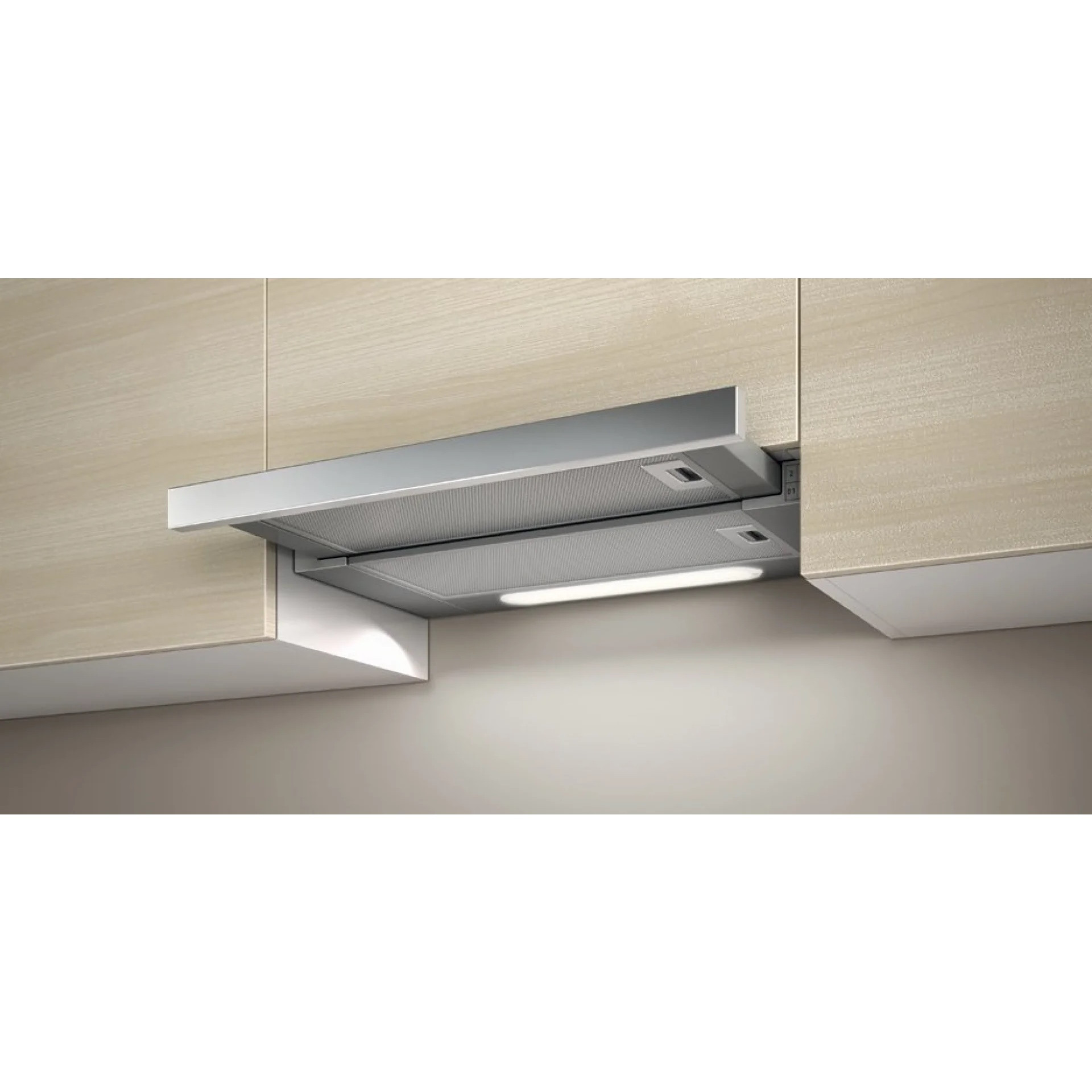 Абсорбатор за вграждане Elica Elite 14 Lux GRIX 60, 121 W, 60 см, Клас D, 304 м3/ч, LED осветление, Инокс