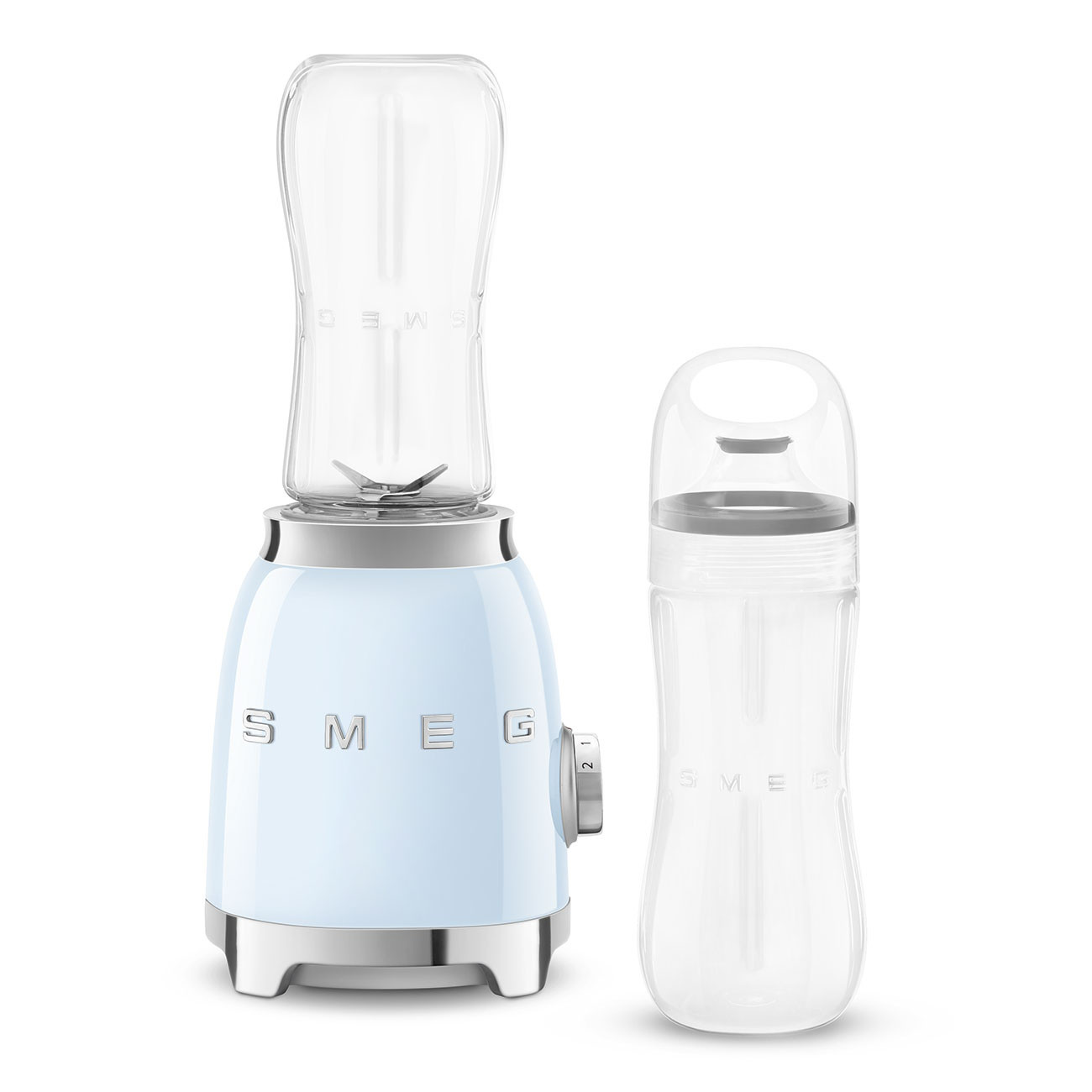 Блендер Smeg PBF01PBEU, 300W, 2x 600 мл, 20000-24000 об/мин, Противоплъзгаща основа, Без…