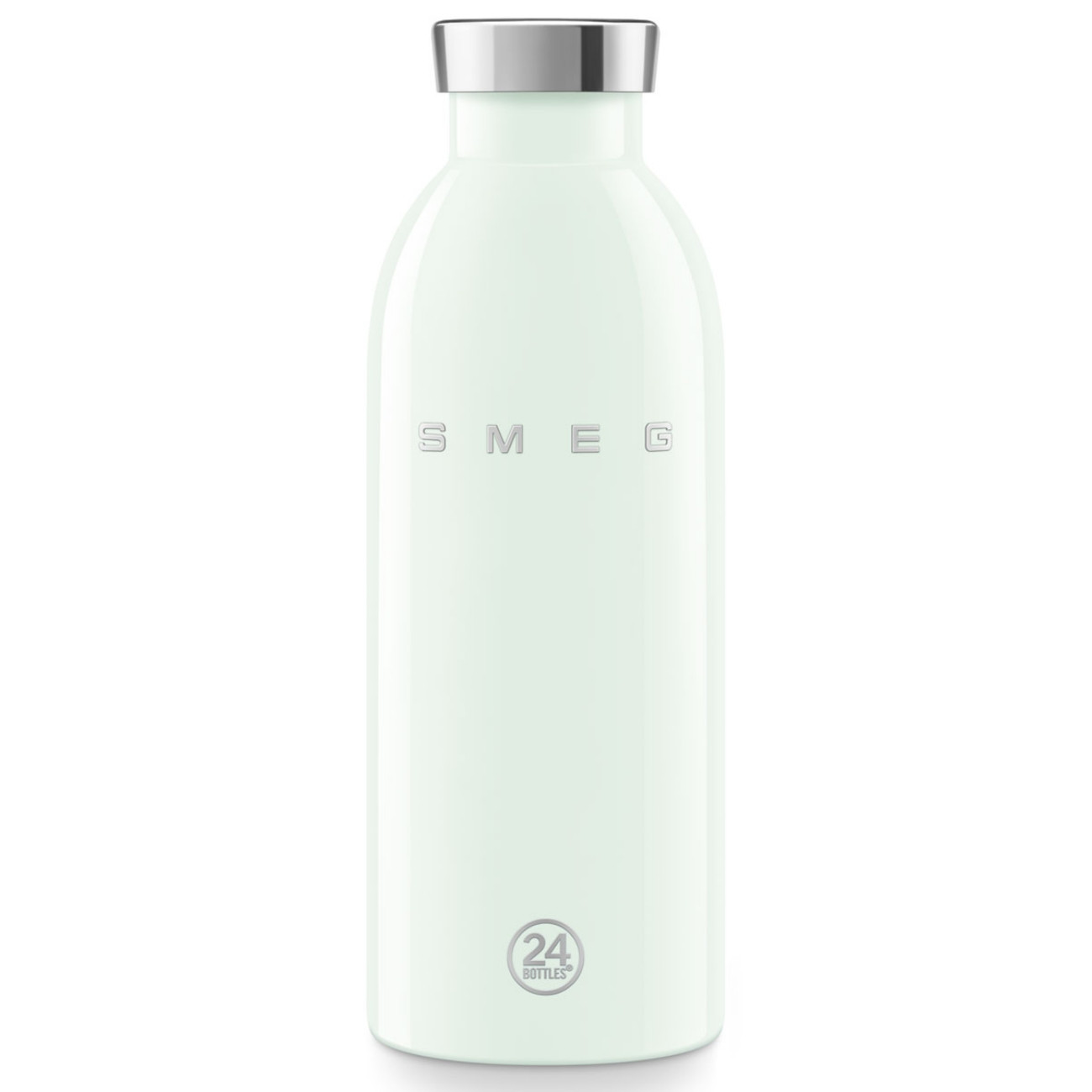 Термо бутилка SMEG Clima 50's Style WBF01PG, 500 мл, Херметично затваряне, Двустенна, Неръждаема стомана 18/8, Зелен