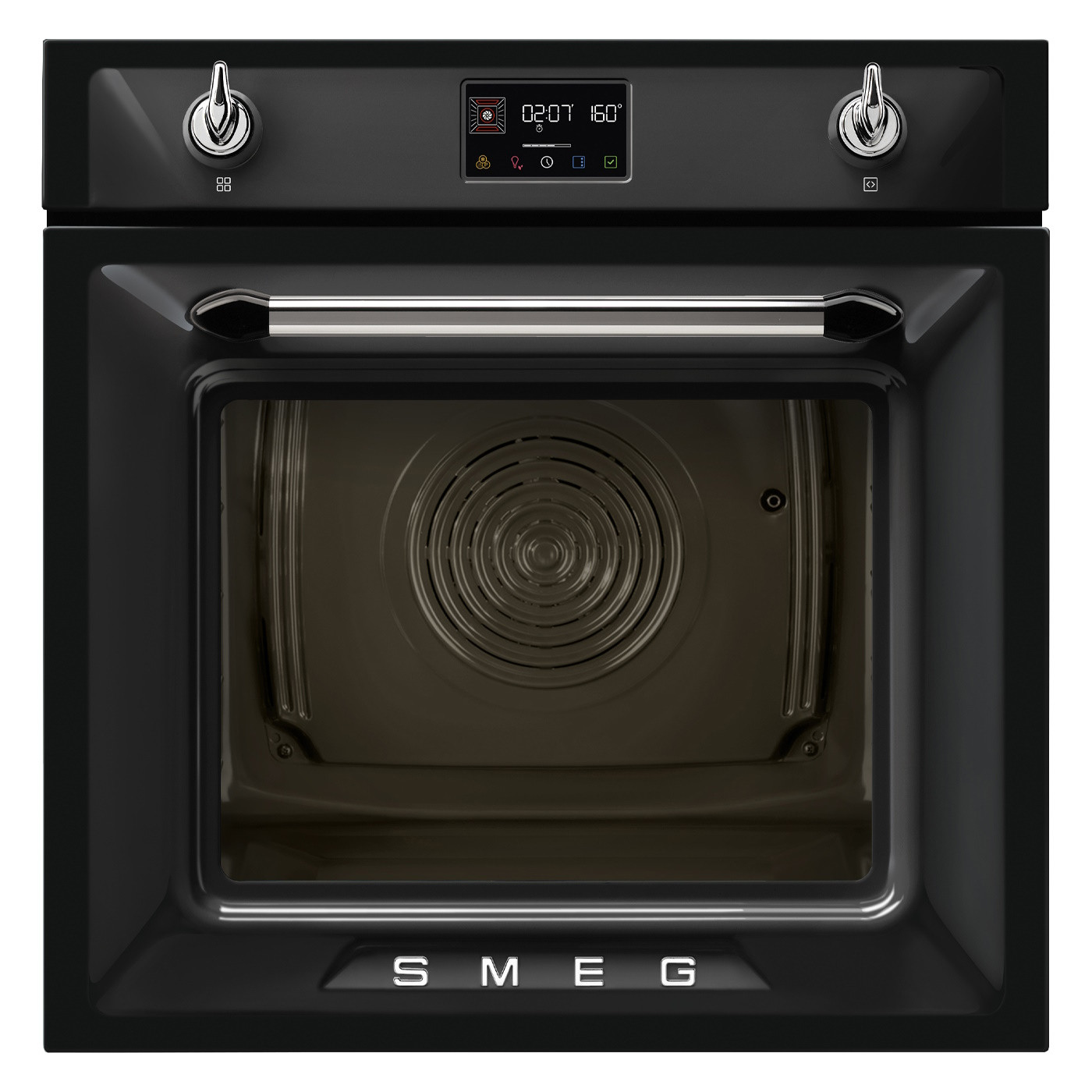 Фурна за вграждане Smeg SOP6902S2PN, 3000W, 68 л, Клас A++, 12 функции и 5 нива на готвене, Готвене чрез Комбинирана пара, Самопочистване, Таймер, 30-280C ...