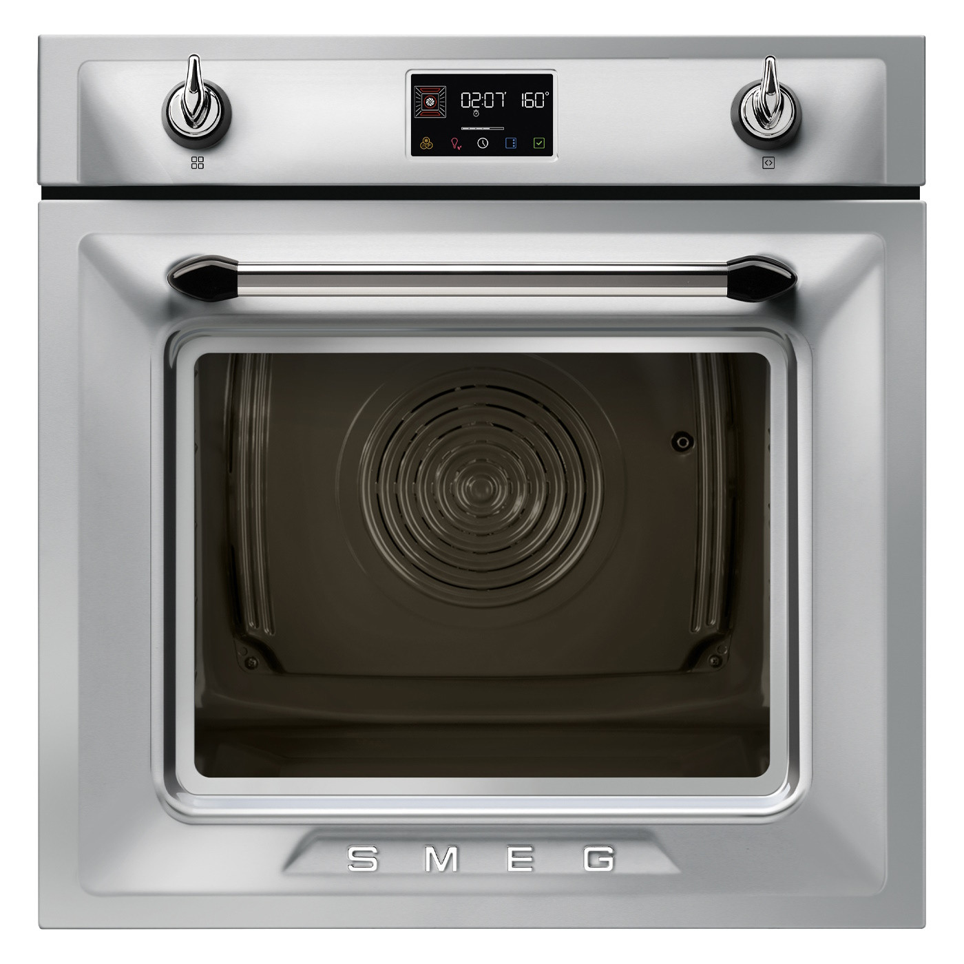 Фурна за вграждане Smeg SOP6902S2PX, 3000W, 68 л, Клас A++, 12 функции и 5 нива на готвене, Готвене чрез Комбинирана пара, Самопочистване, Таймер, 30-280C ...
